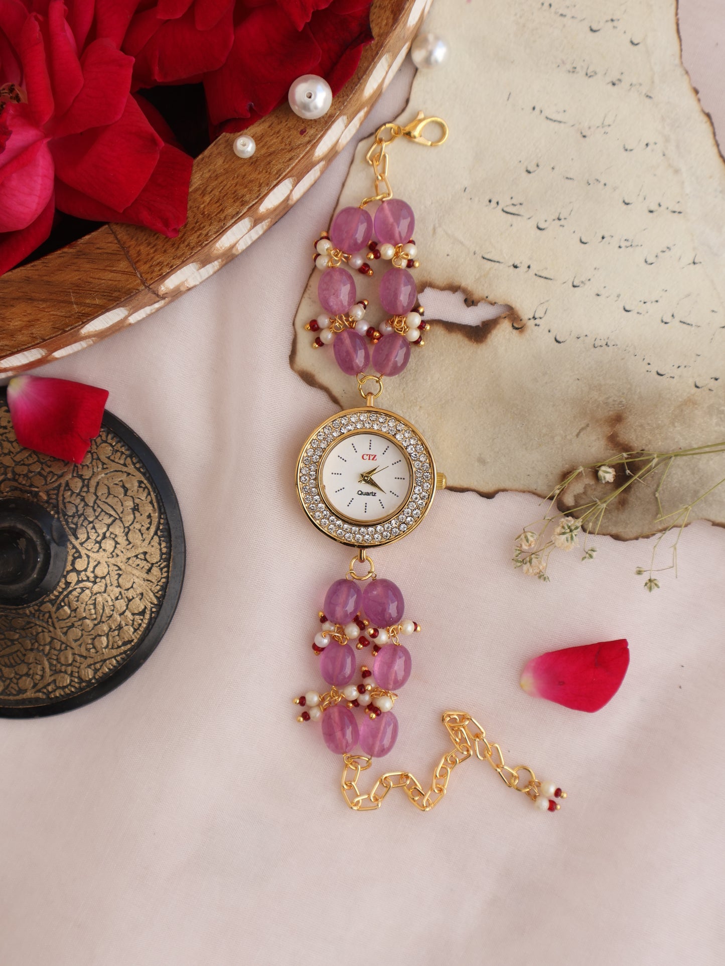 Maryam Purple Wrist Watch