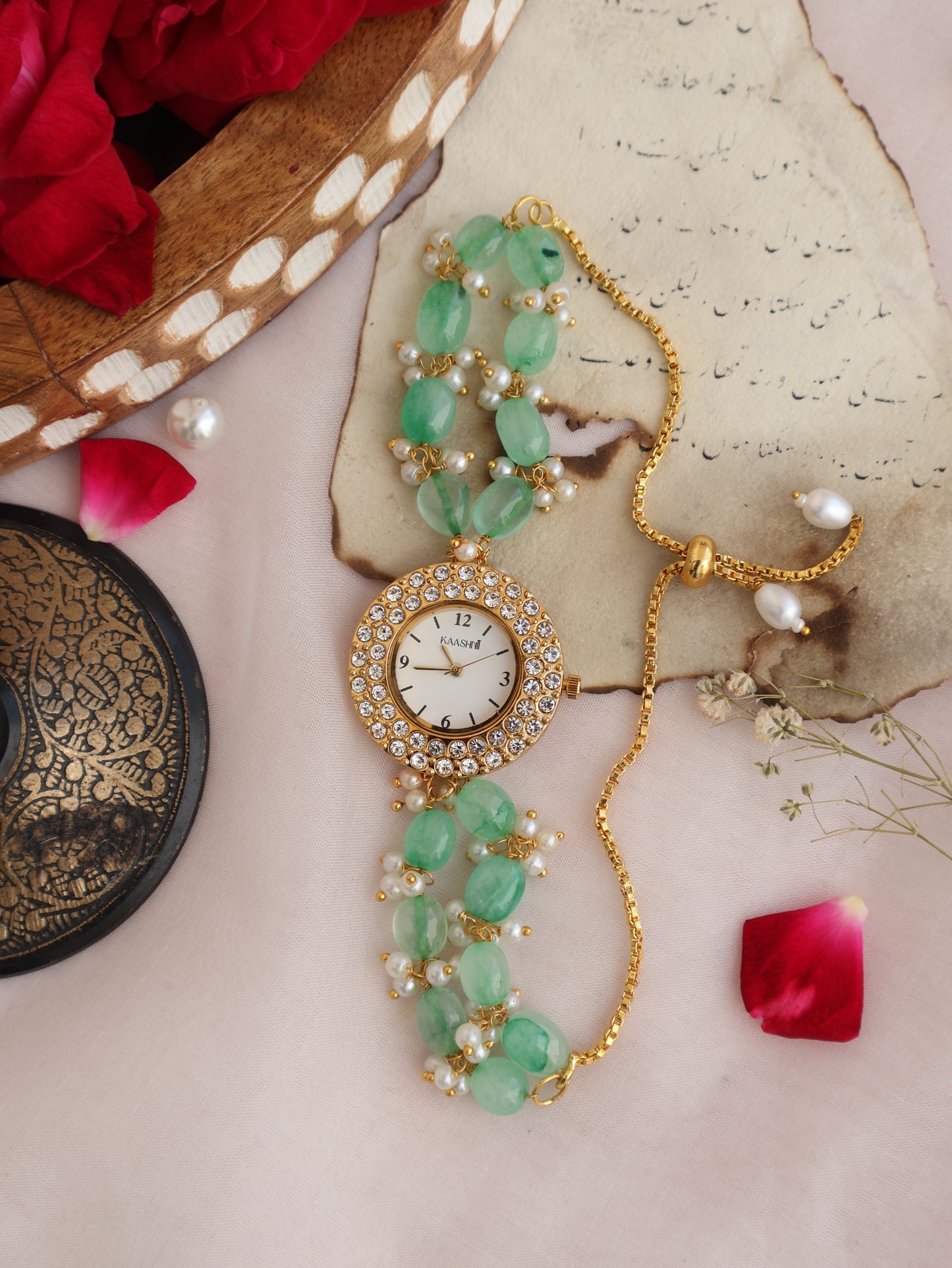 Inaya Mint Green Wrist Watch