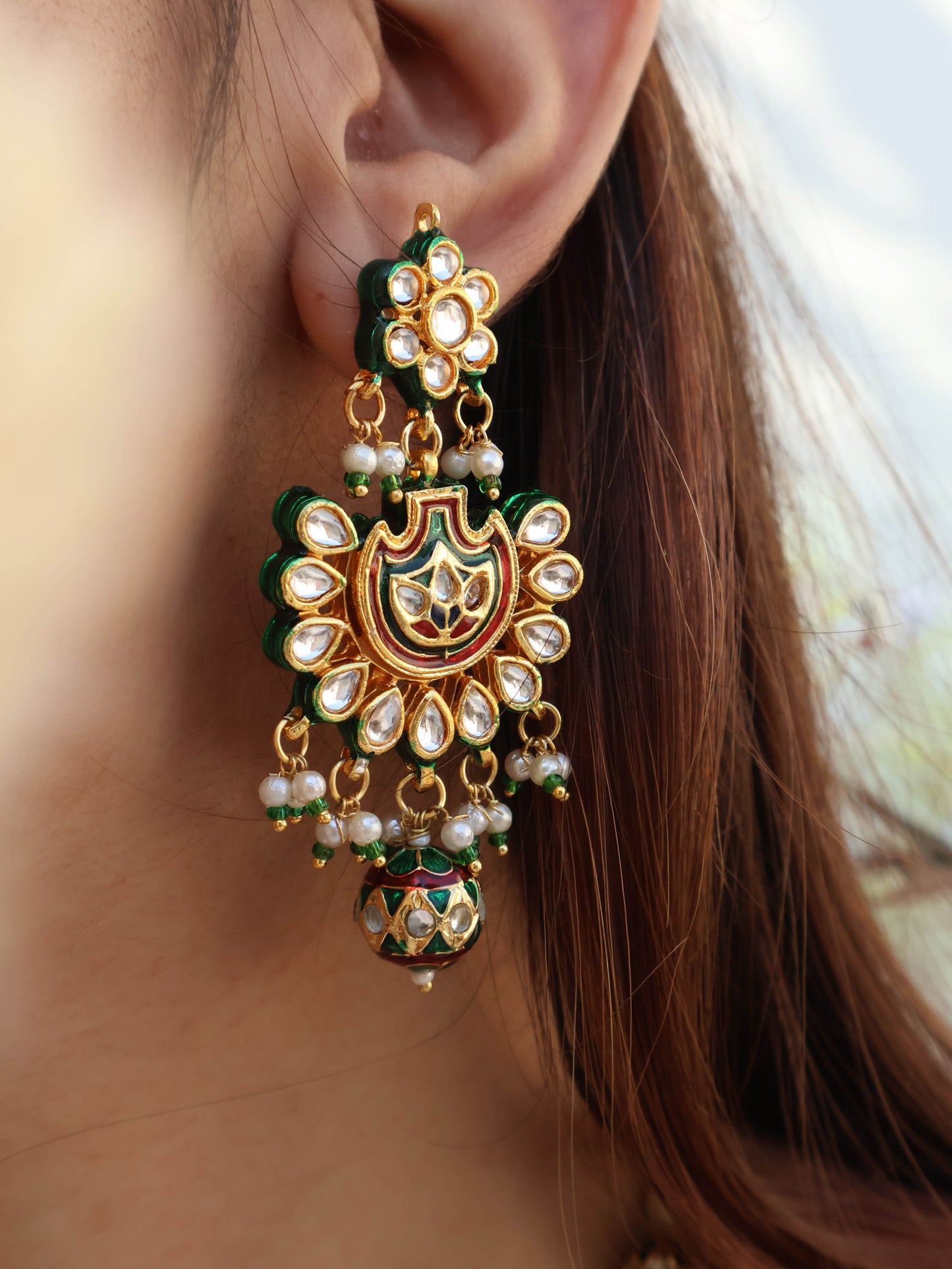 Sitwat Meenakari Kundan Necklace Set