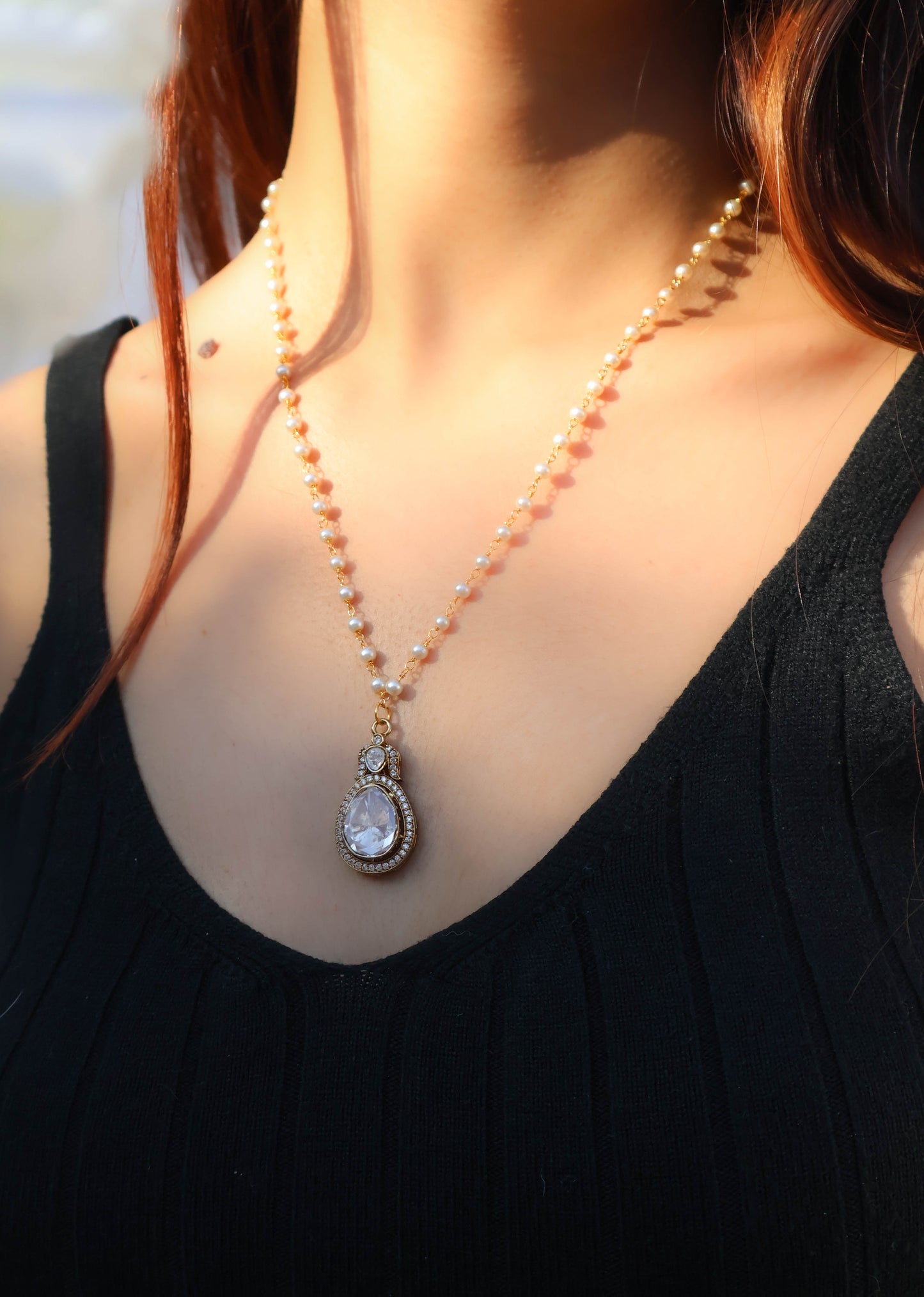 Aliona Polki Pendant Necklace