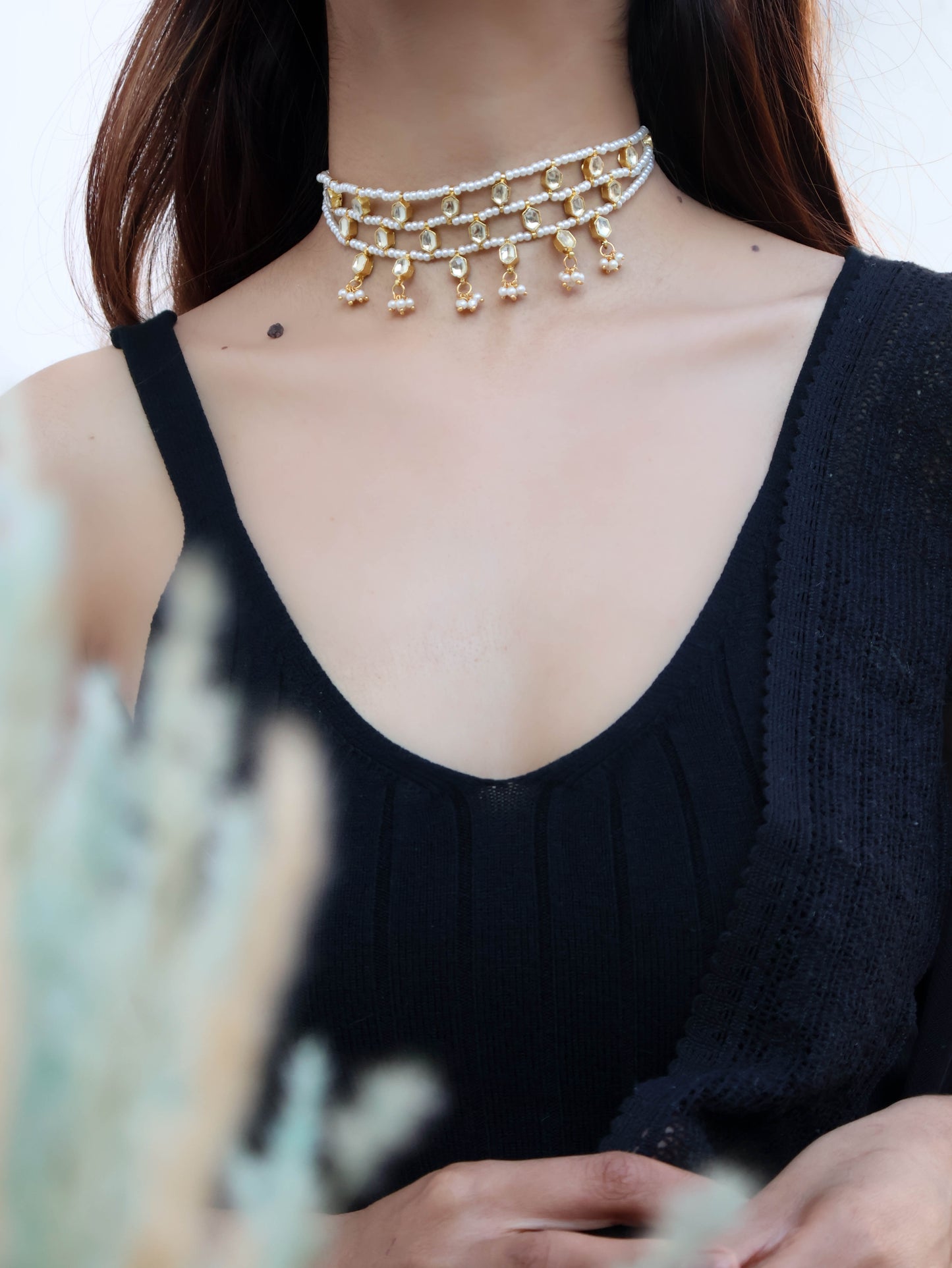 Eva Kundan Choker Necklace