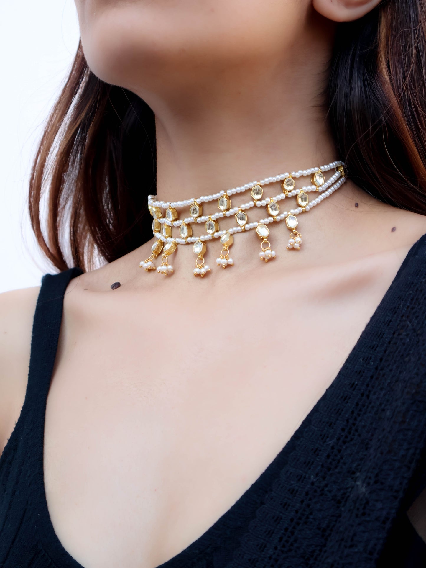Eva Kundan Choker Necklace