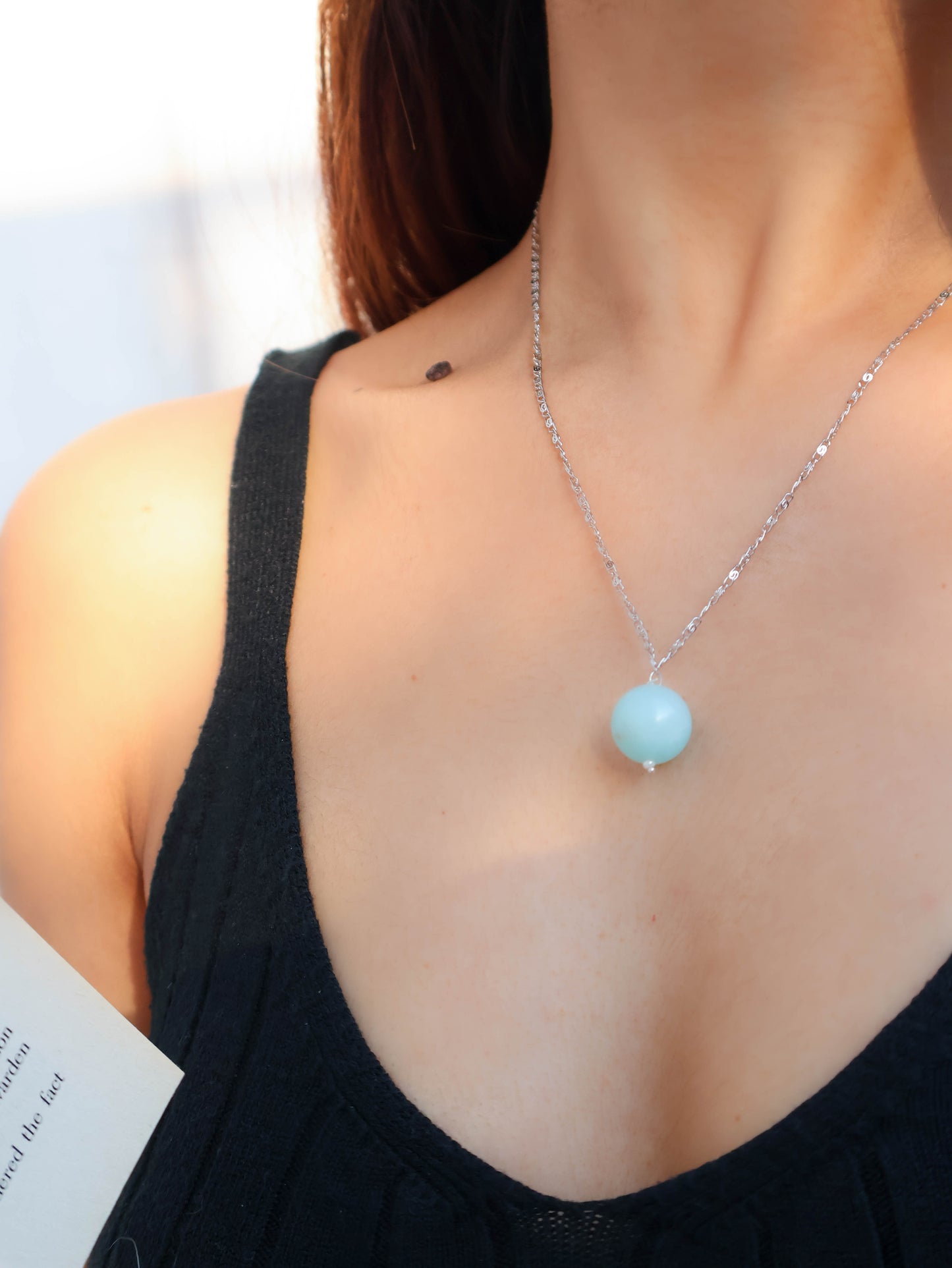 Aliza Moon Stone Pendant Necklace