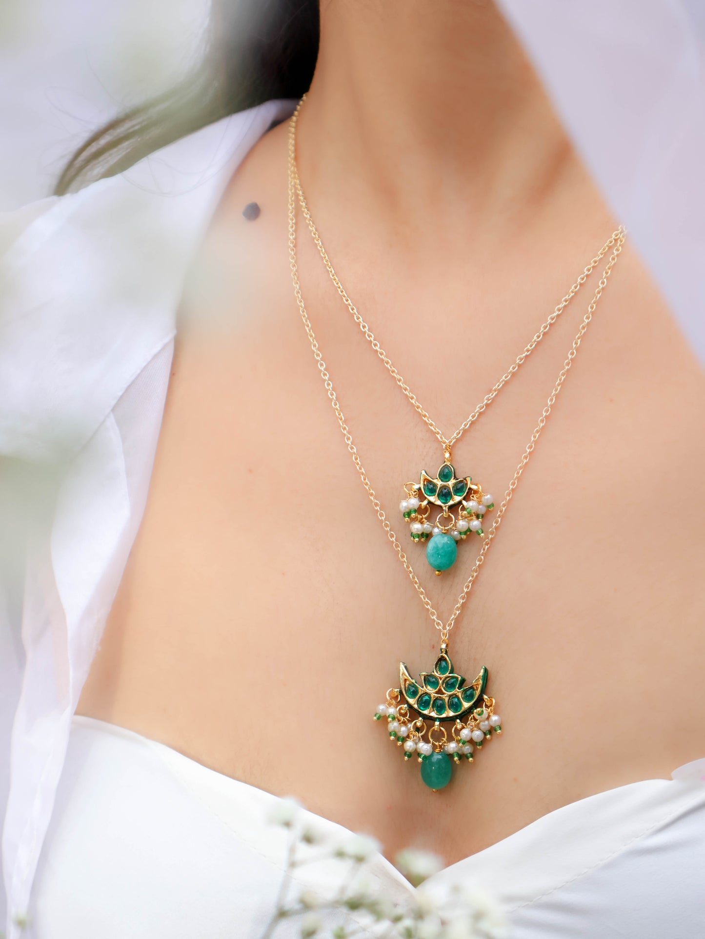Nihal Green Pendant Necklace