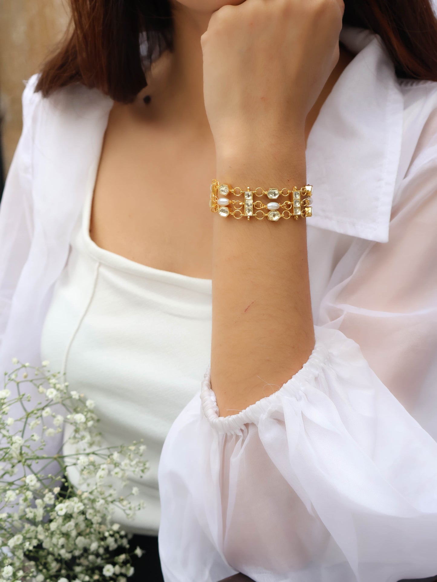Nadira Kundan Bracelet