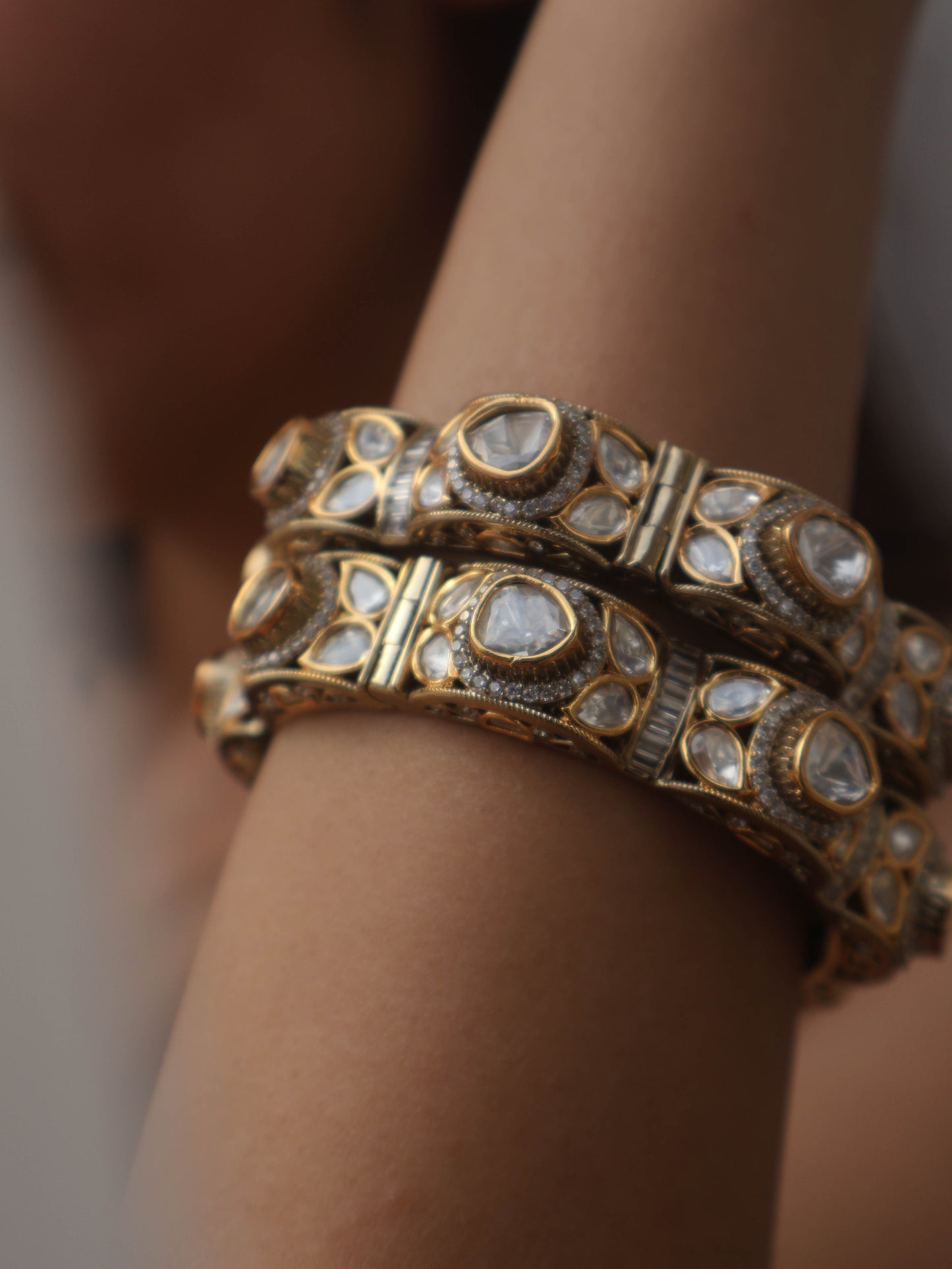 Emiko Polki Bangles - Set of 2