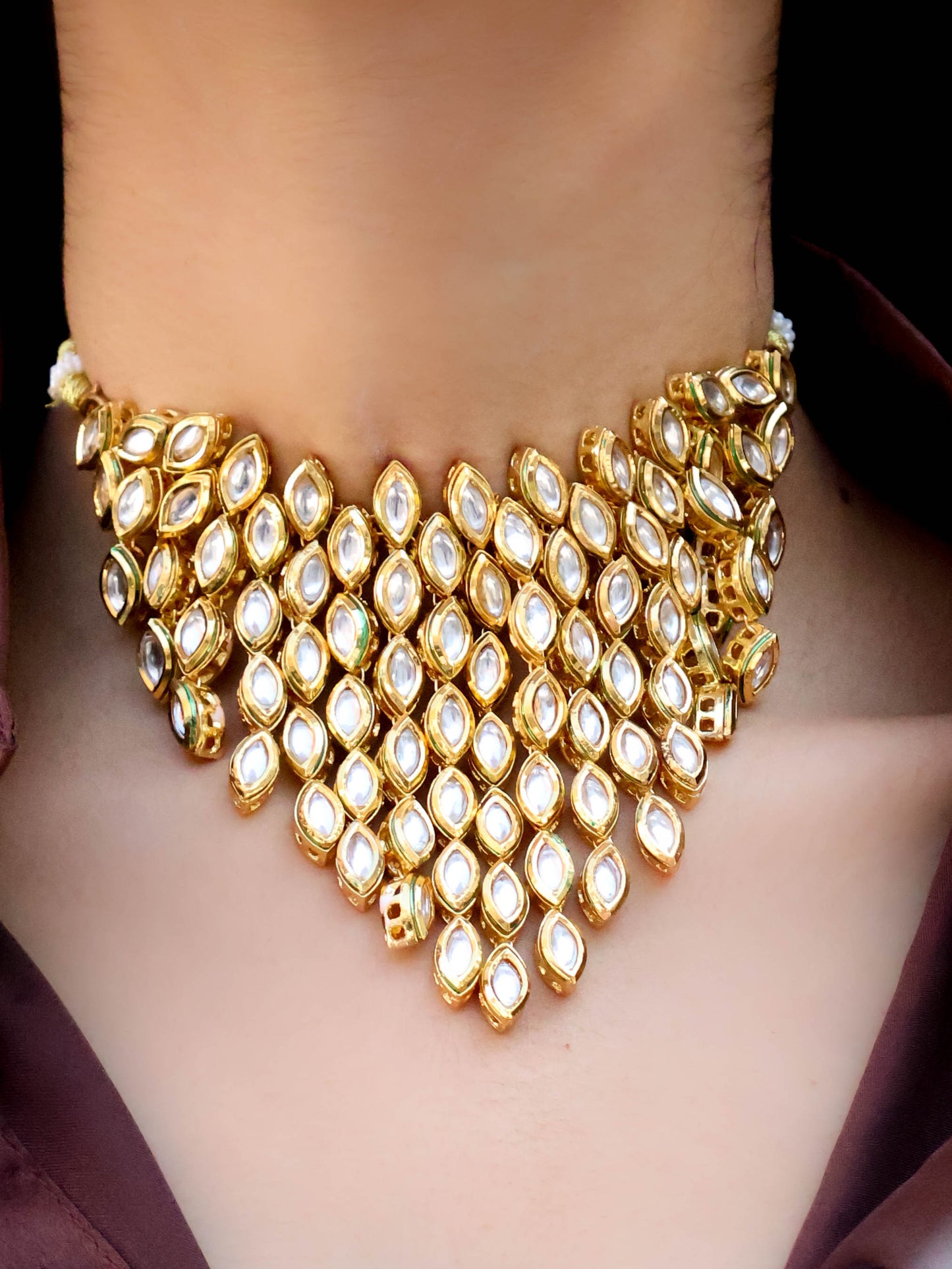 Maram Kundan Choker Necklace