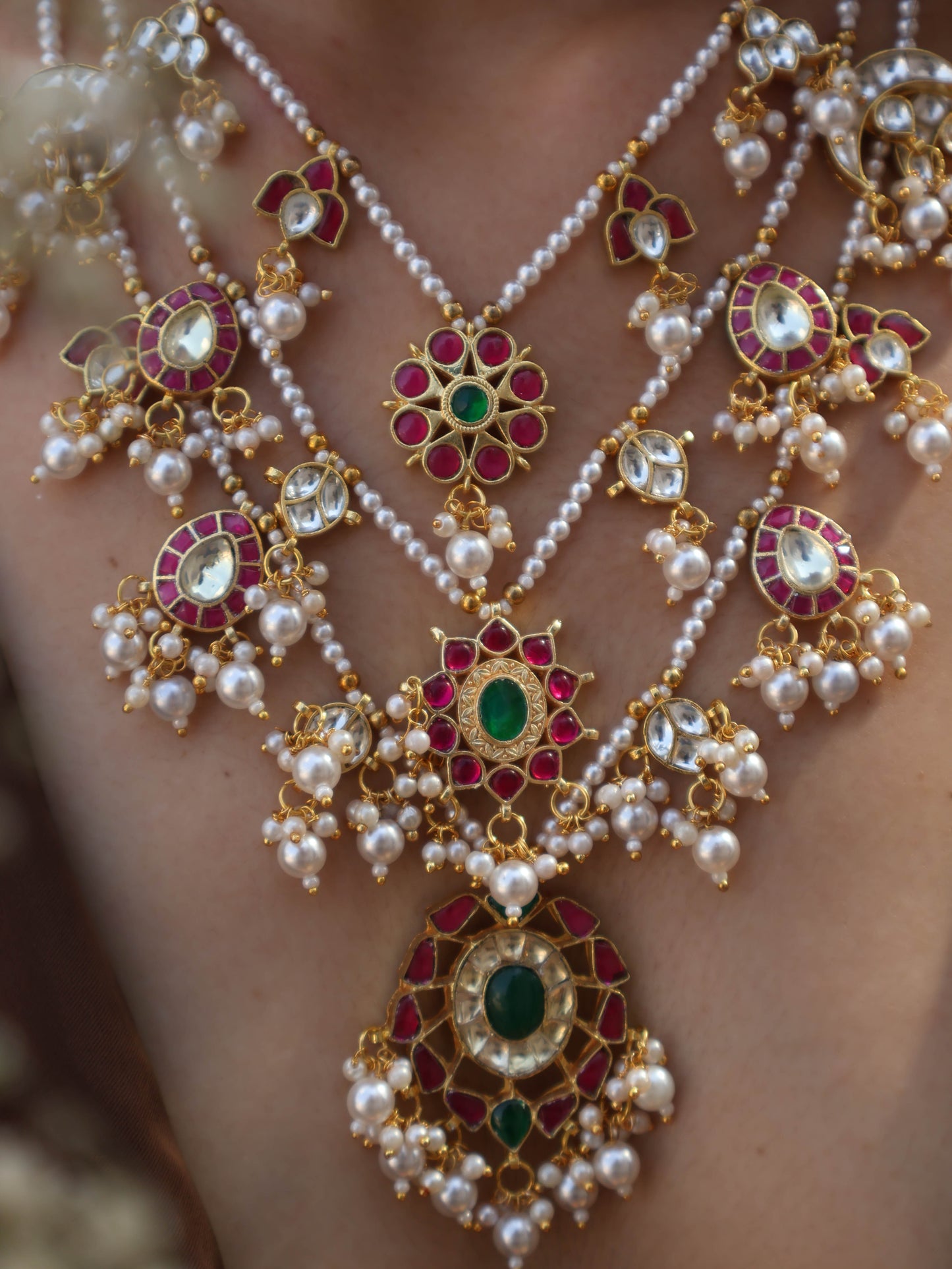 Laura Multi-layered Kundan Necklace