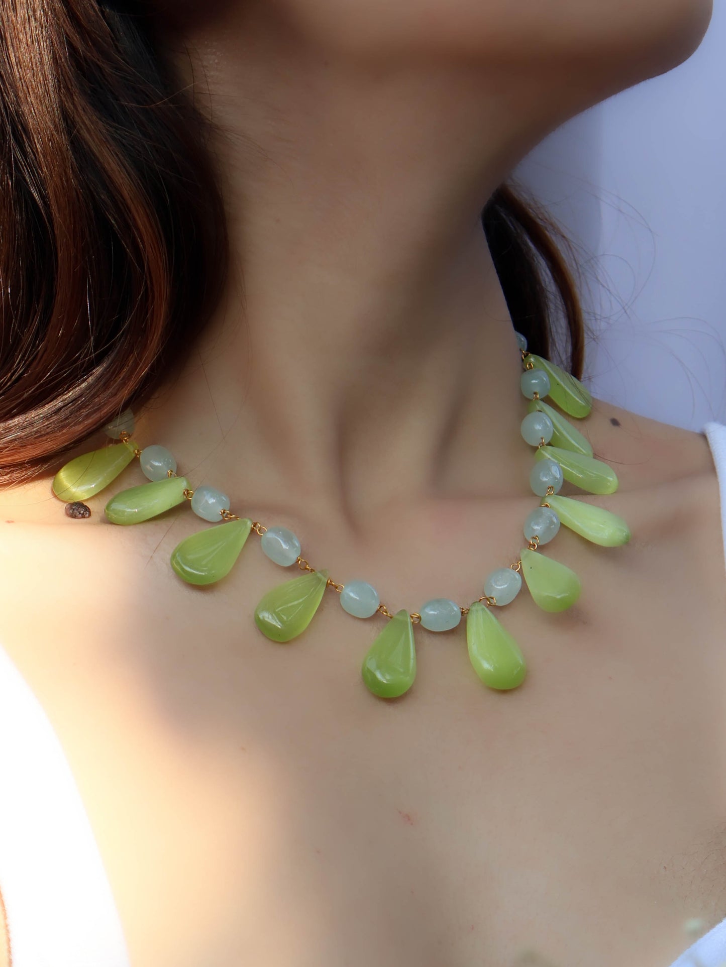 Nadia Mint Green Necklace