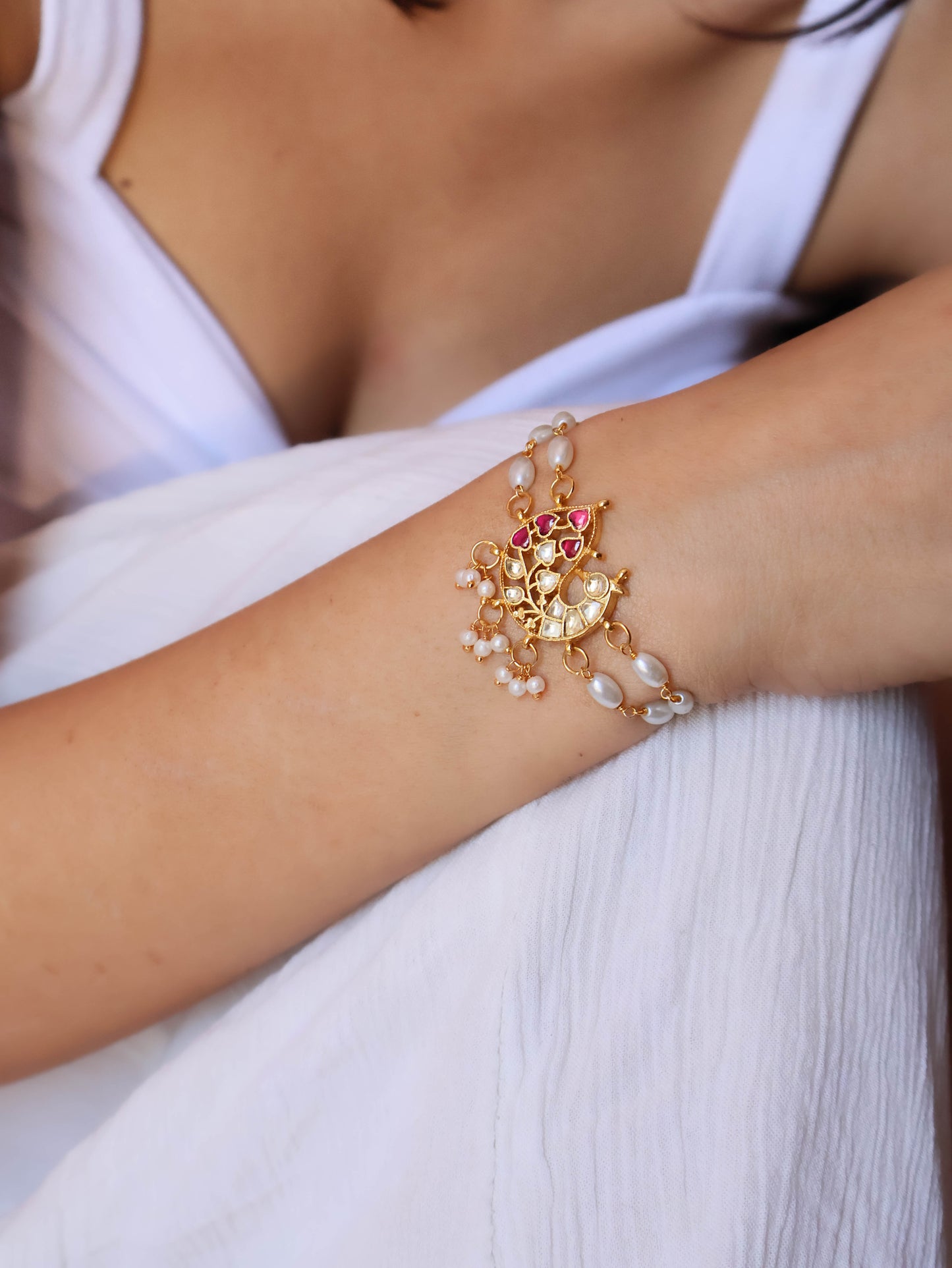 Kubra Kundan Bracelet