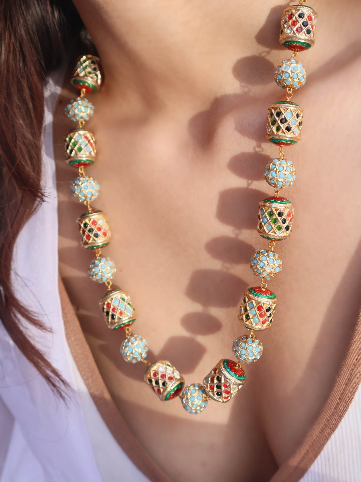 Zubi Multicolored Long Necklace