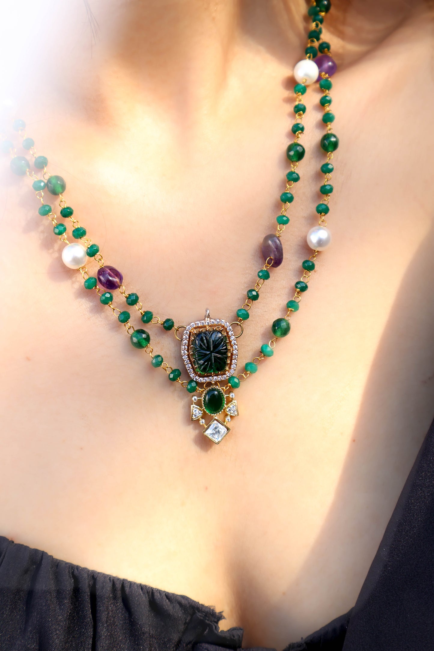 Akalia Green Necklace