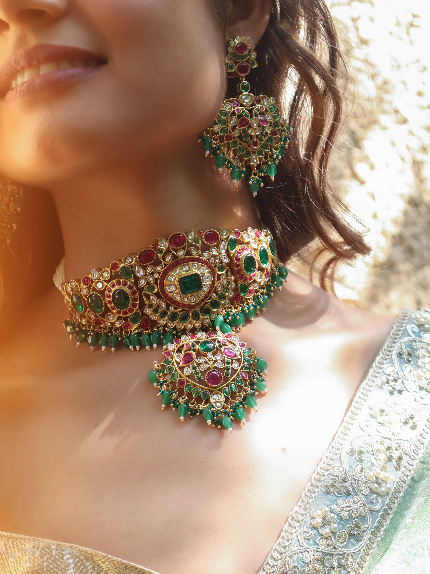 Saanvi multicoloured Necklace Set