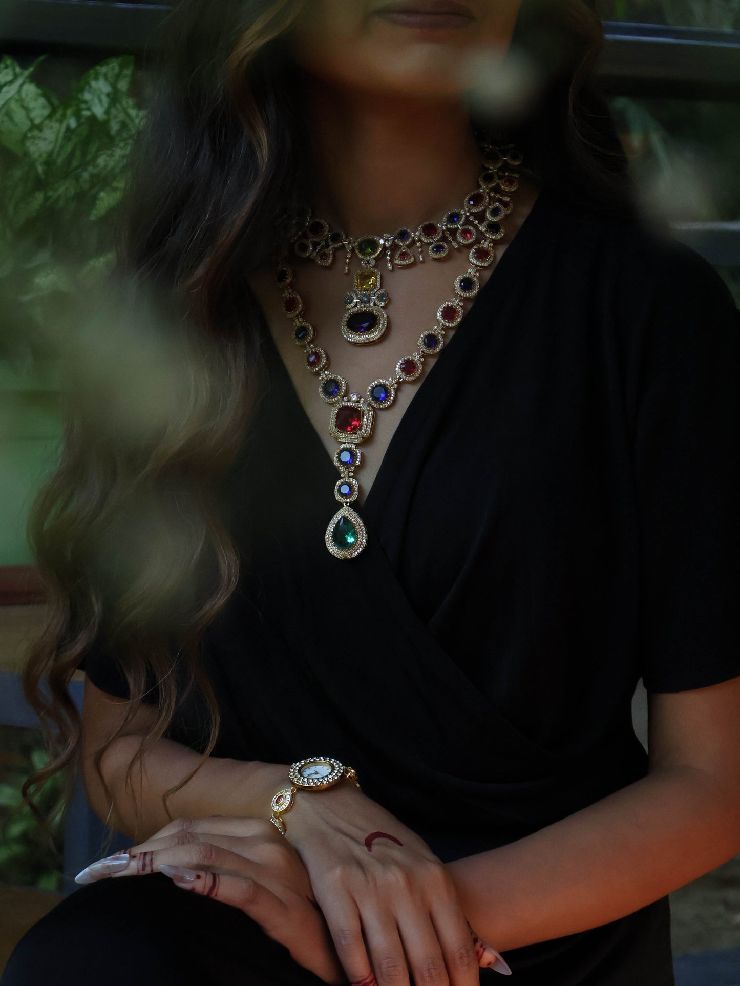 Astrid Multicolour Victorian Necklace Set