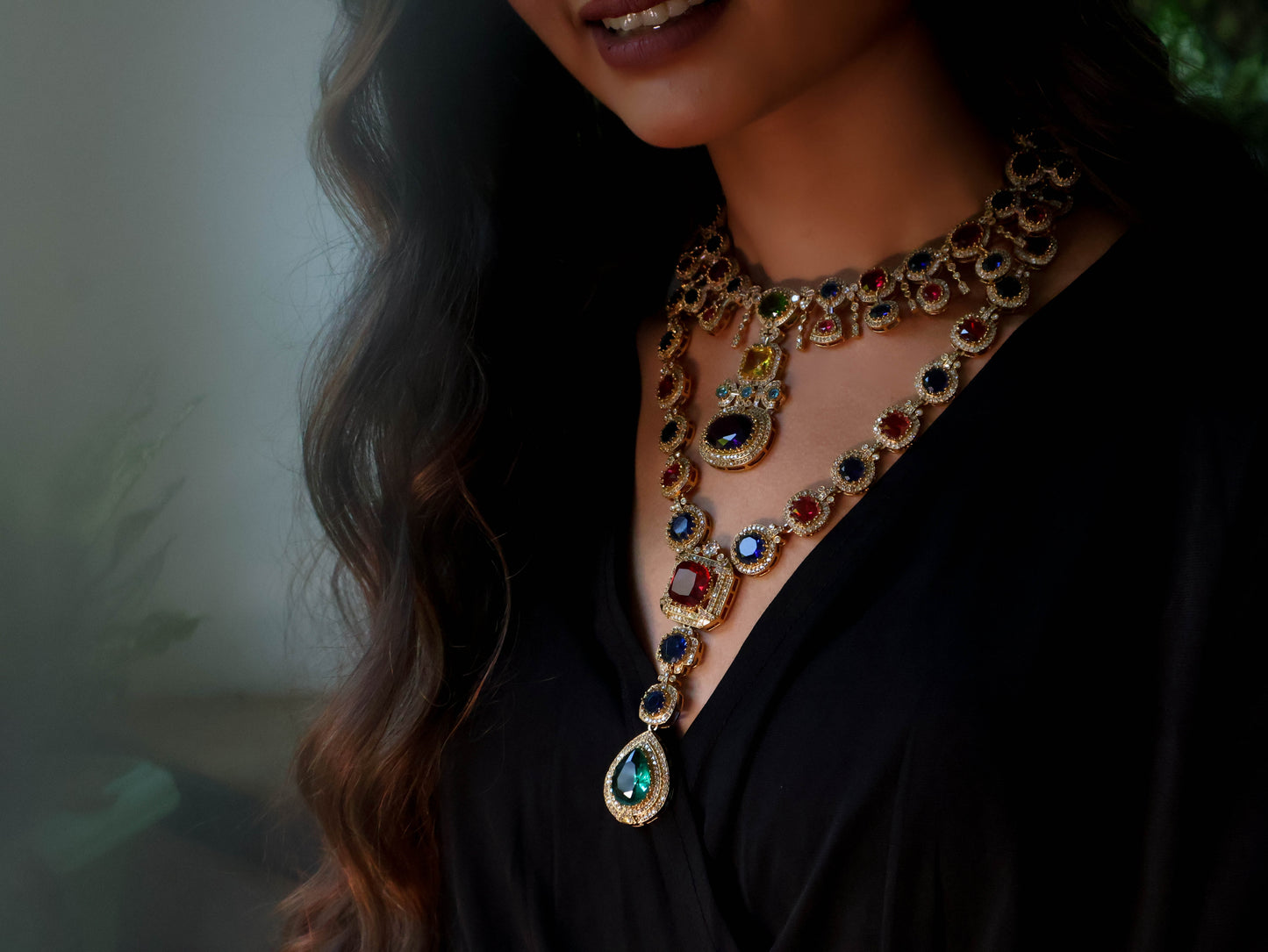 Astrid Multicolour Victorian Necklace Set