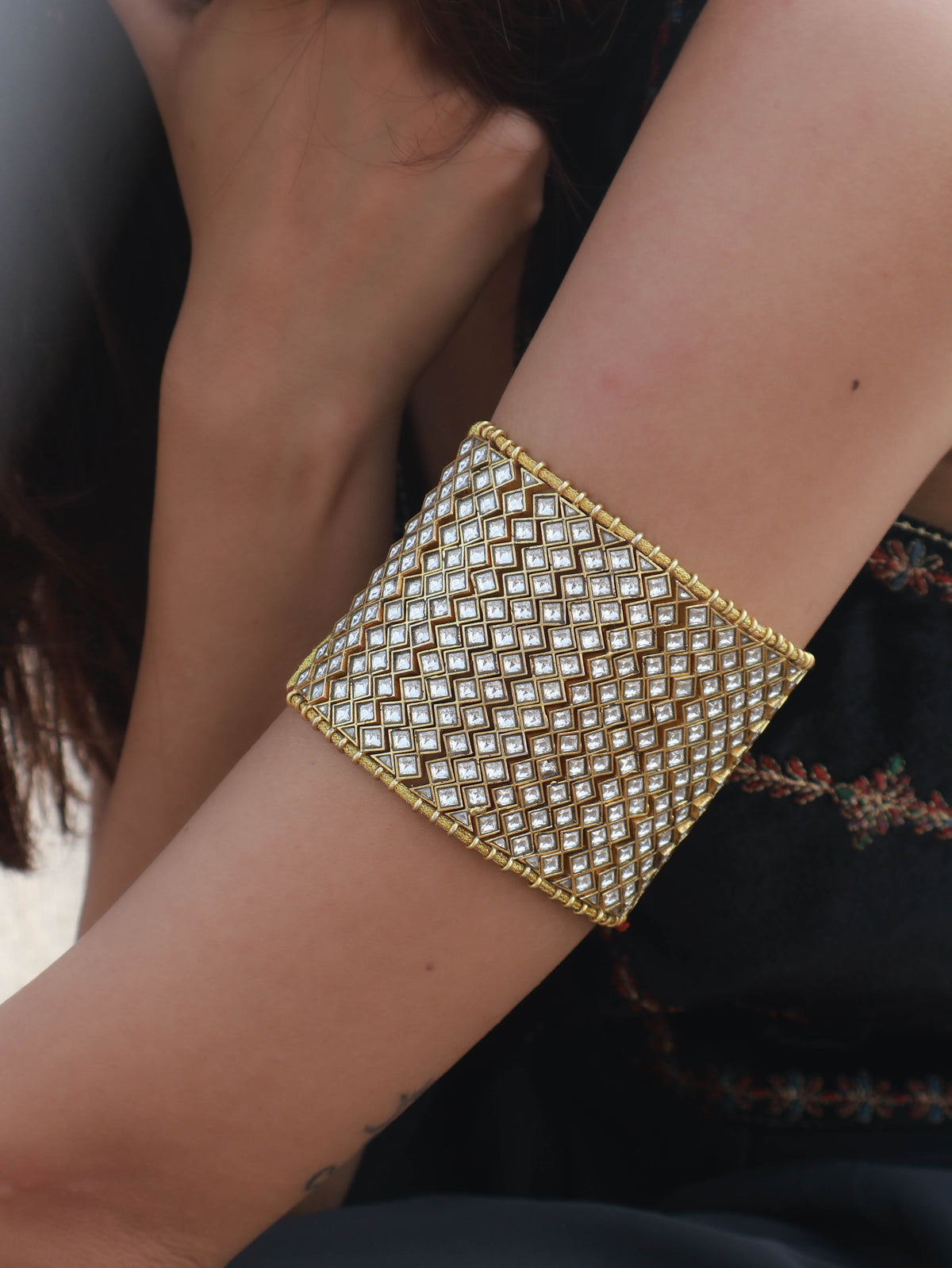 Rajwara Kundan Armlet