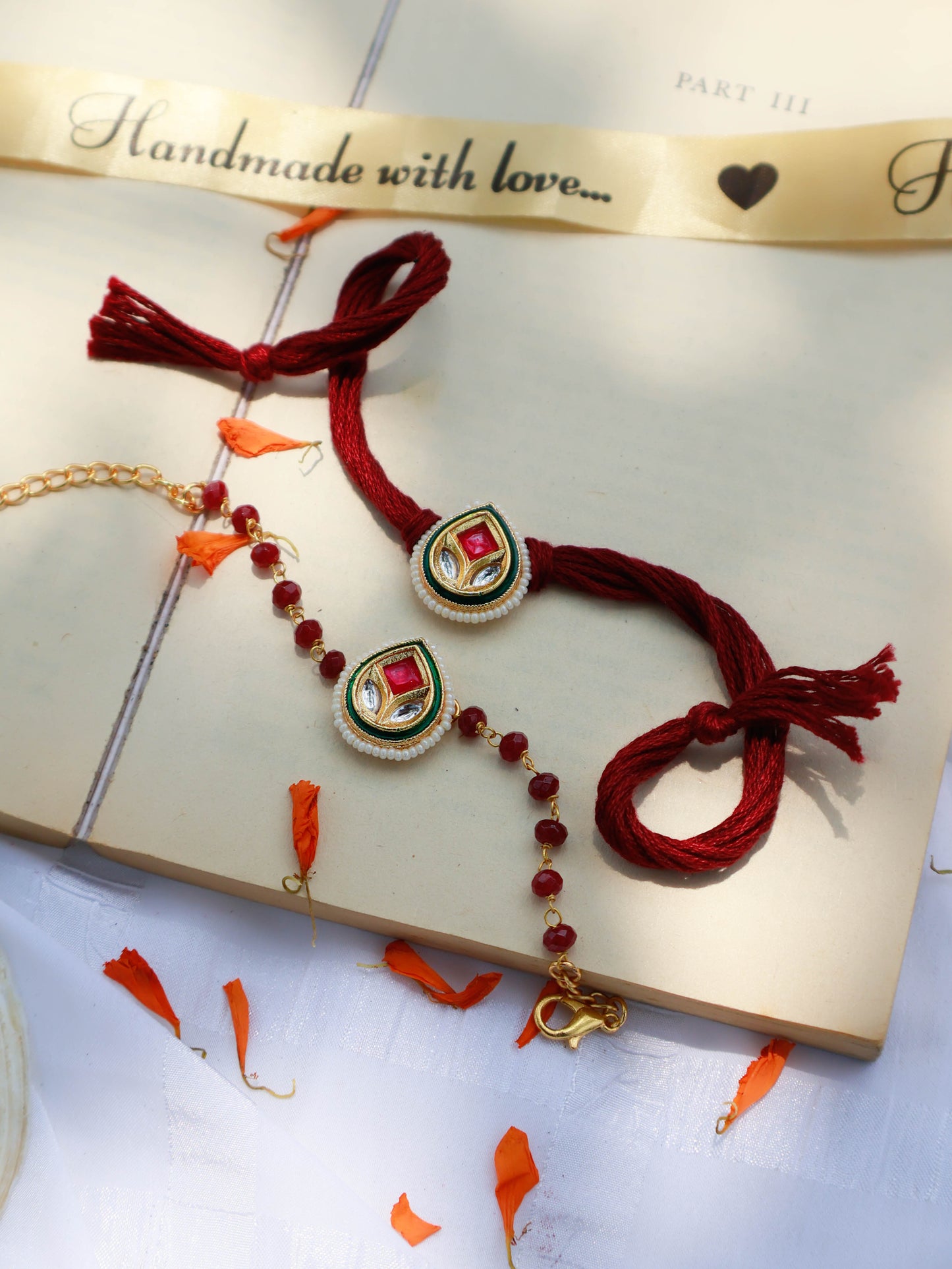 Ijay Kundan Rakhi Lumba Set