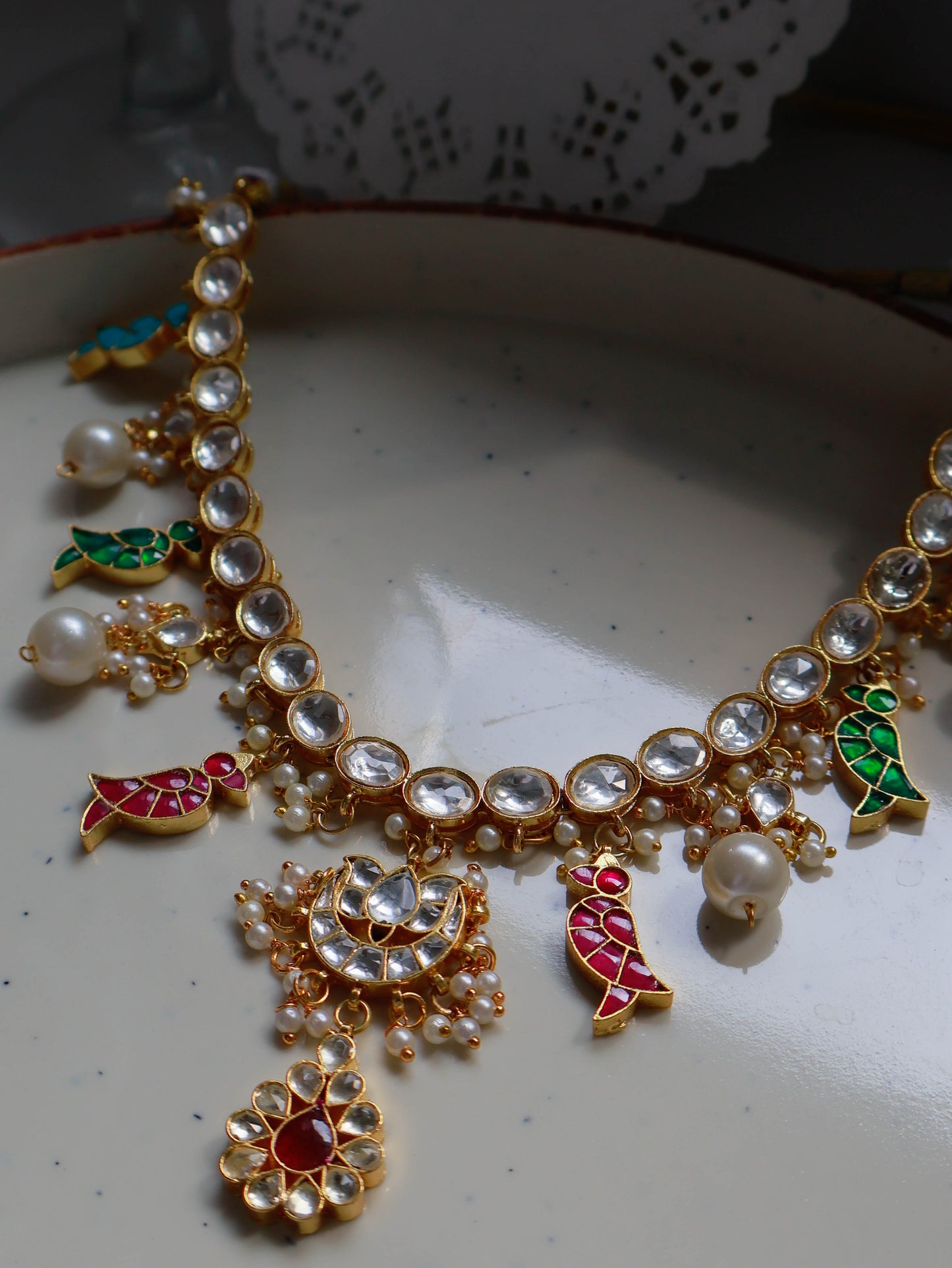 Aliza Multicolored Kundan Necklace