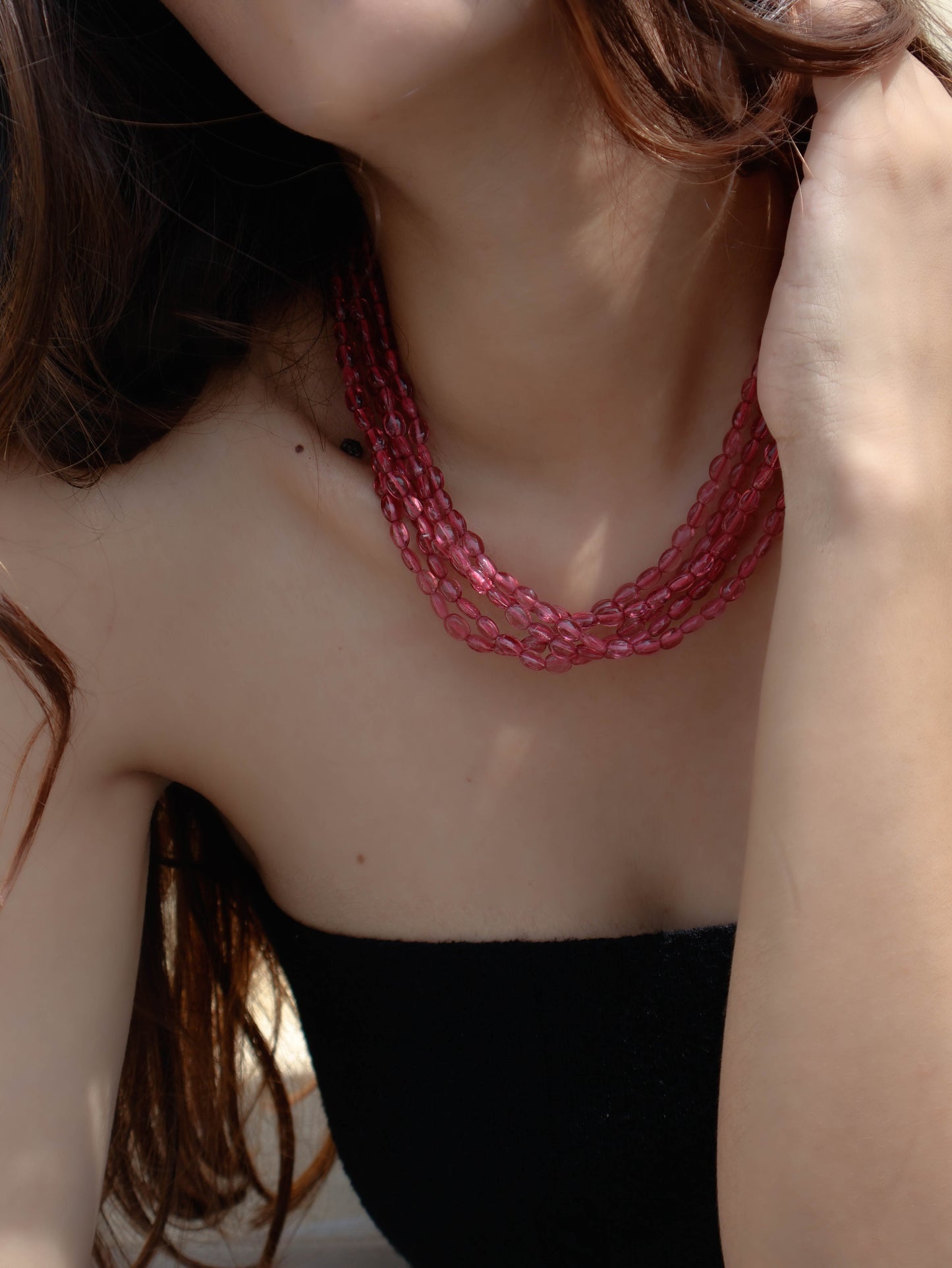 Sammi Pink Layered Necklace