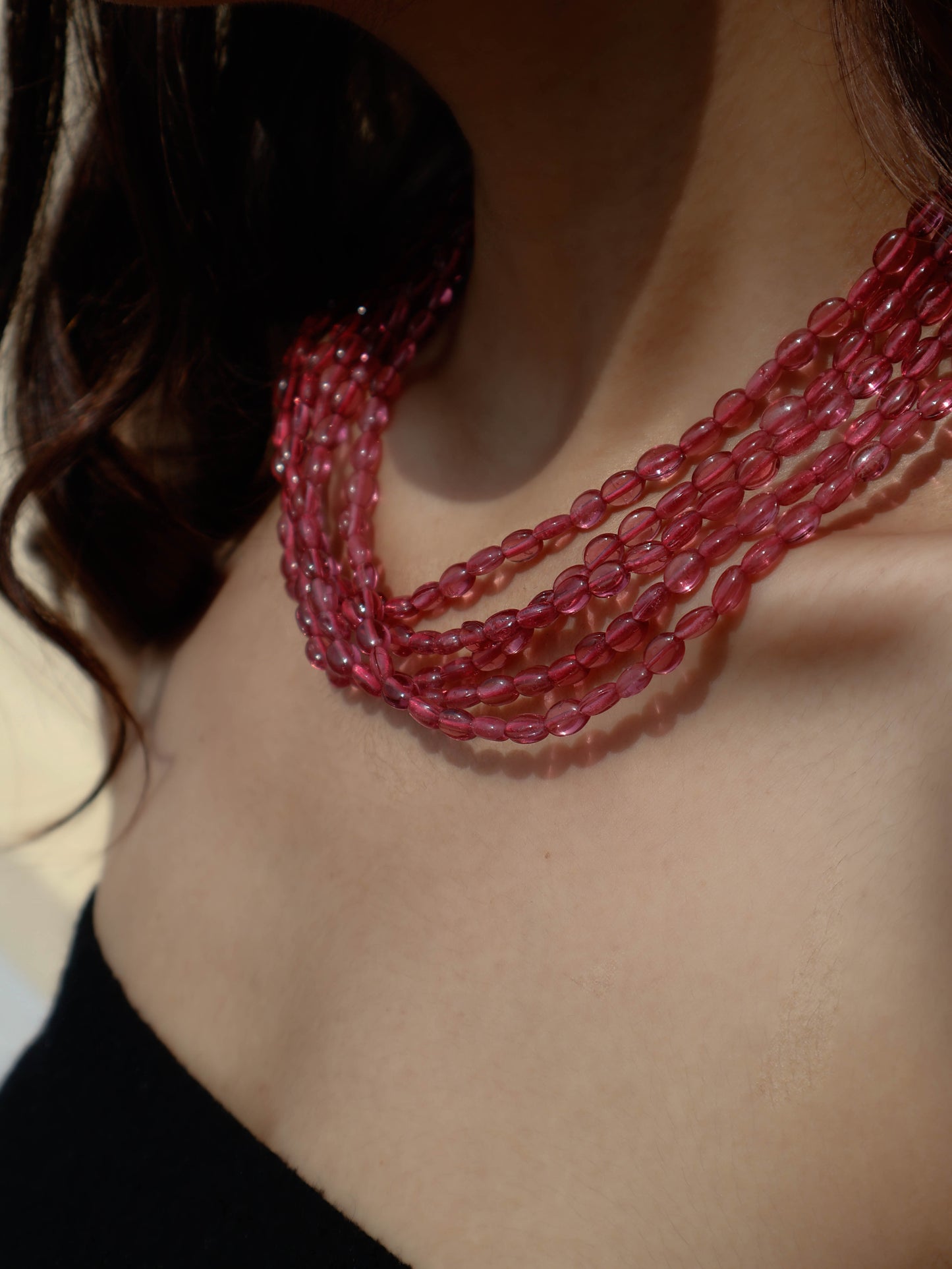 Sammi Pink Layered Necklace
