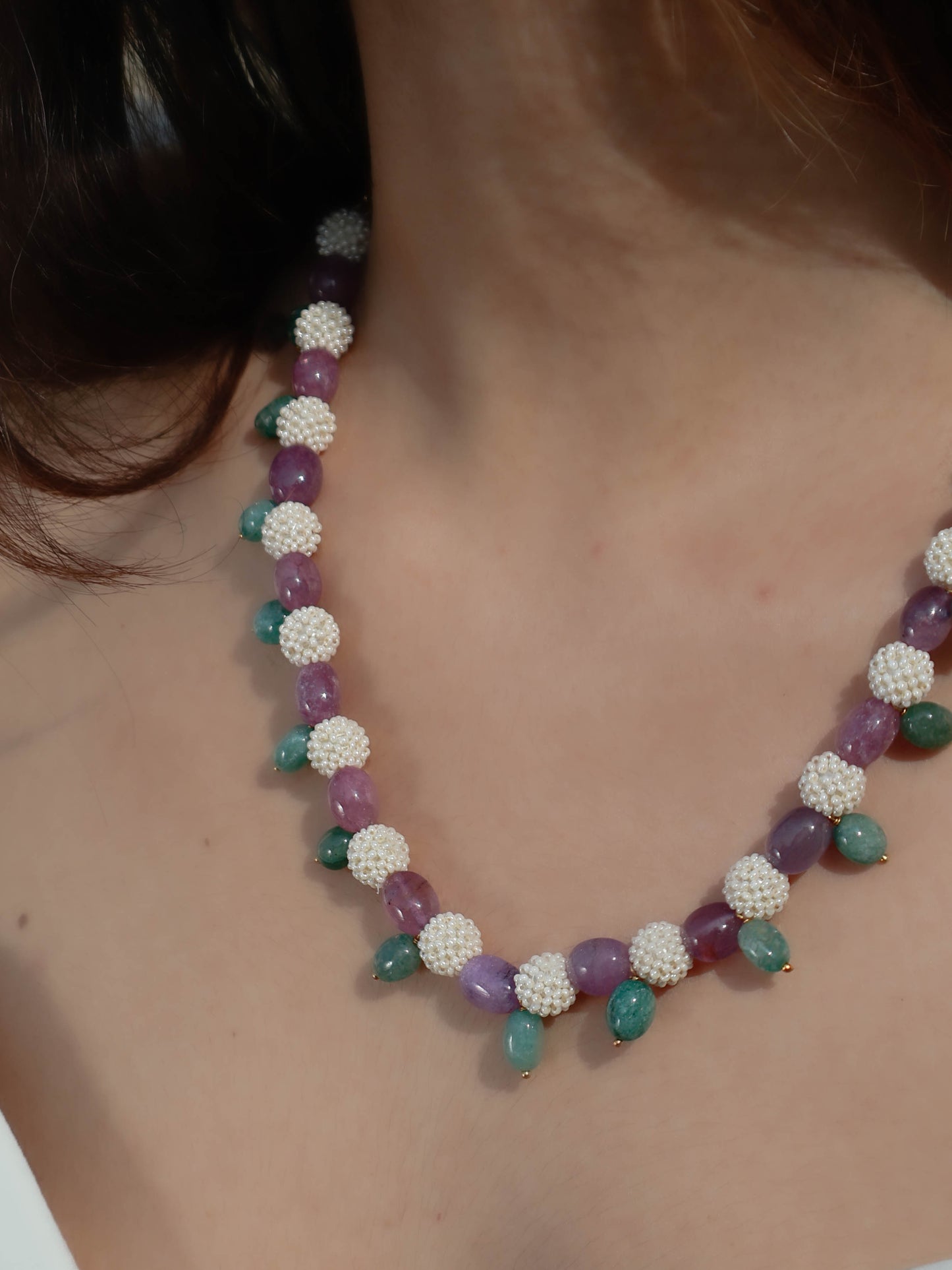 Acadia Purple & Green Necklace