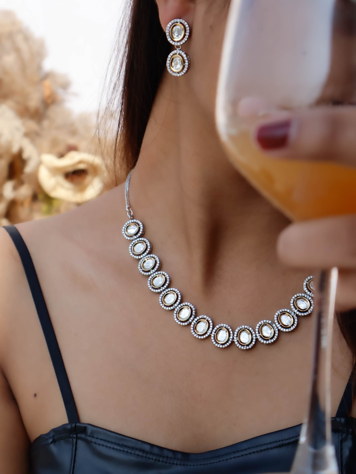 Elora Polki Necklace Set