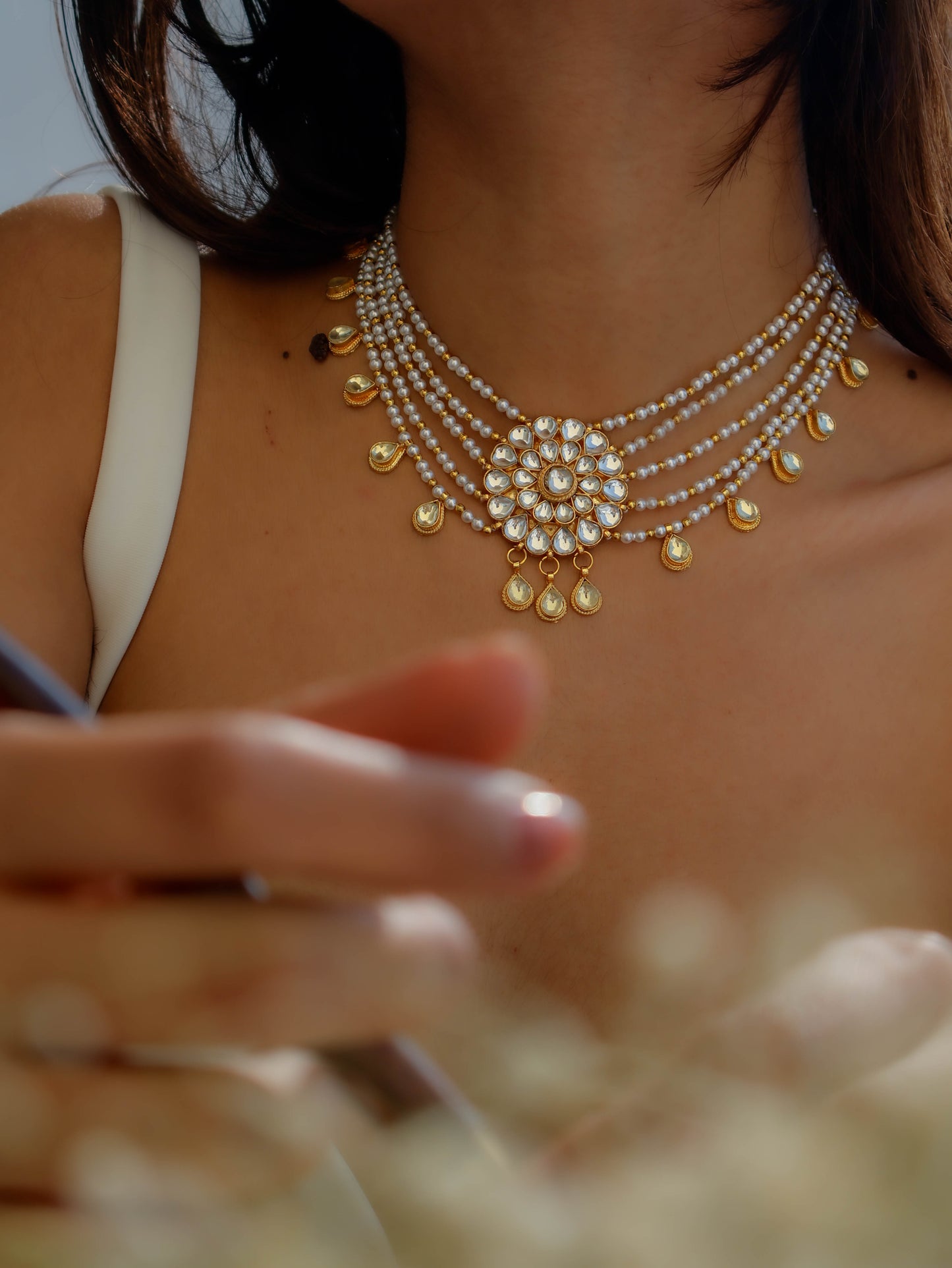 Vega Kundan Choker Necklace