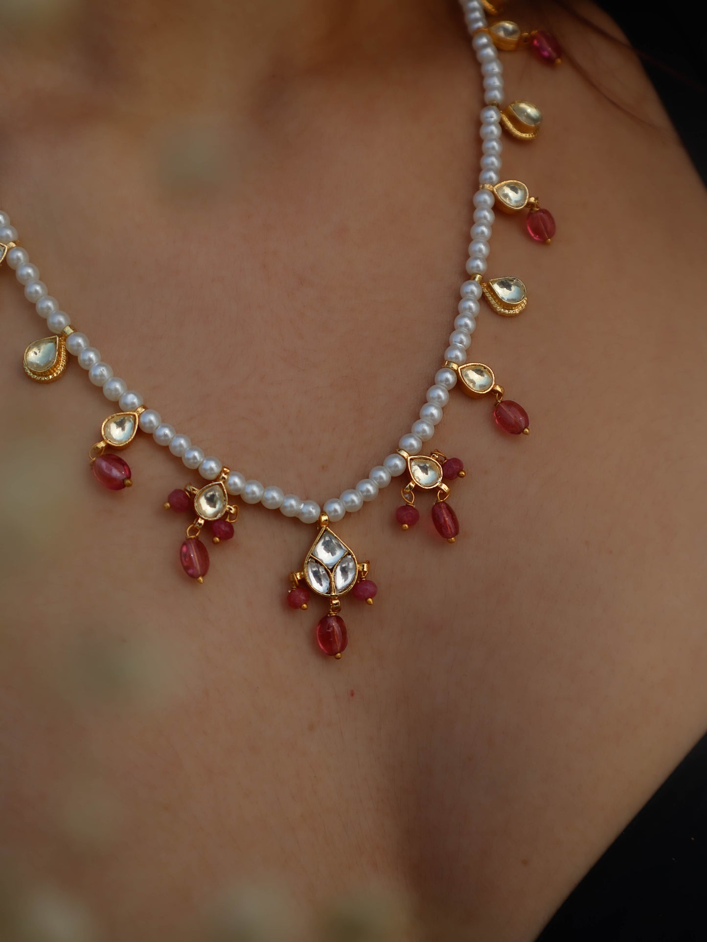 Eira Kundan Pearl Necklace