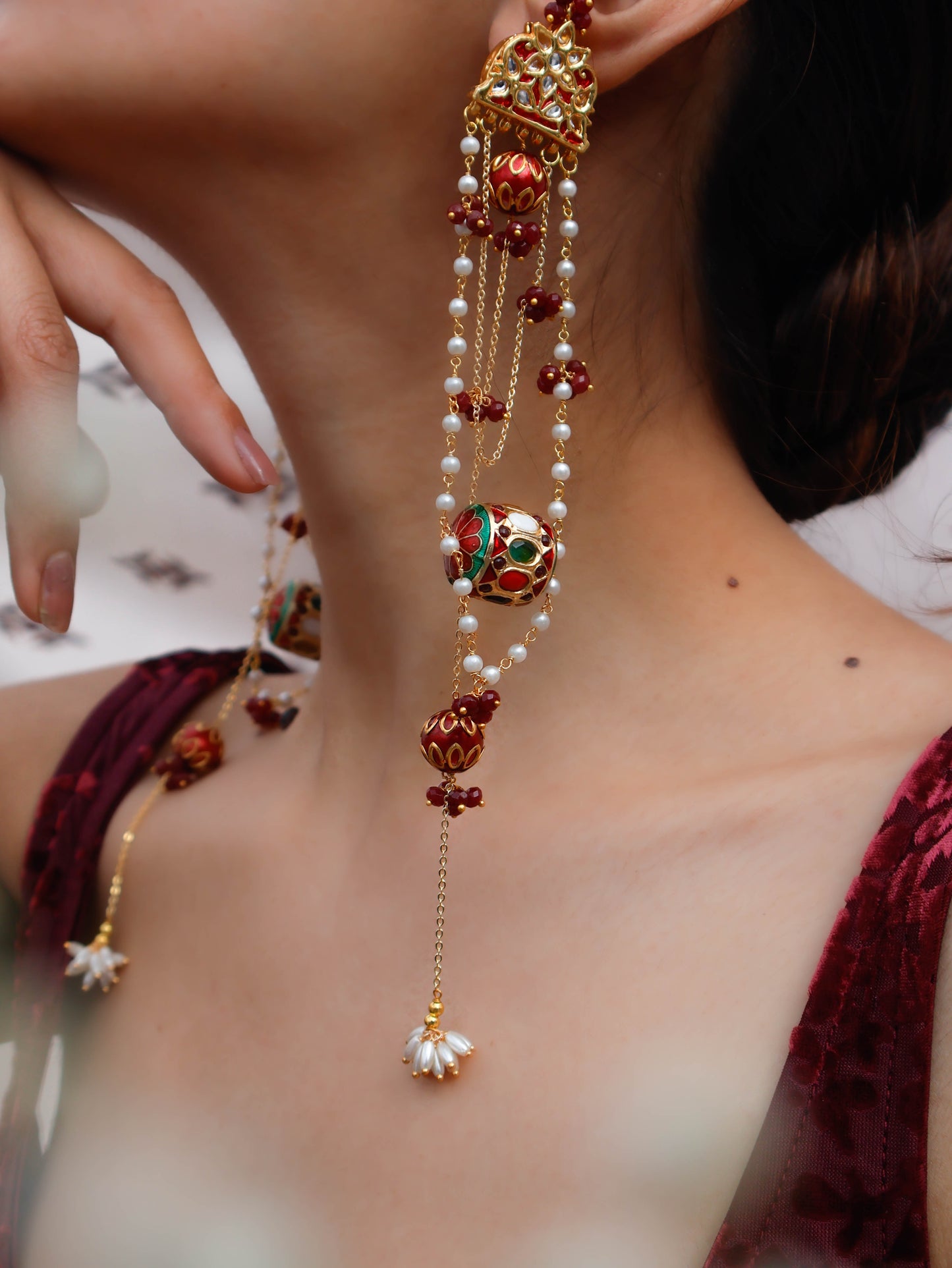 Reyhna Navrattan Long Boho Earrings