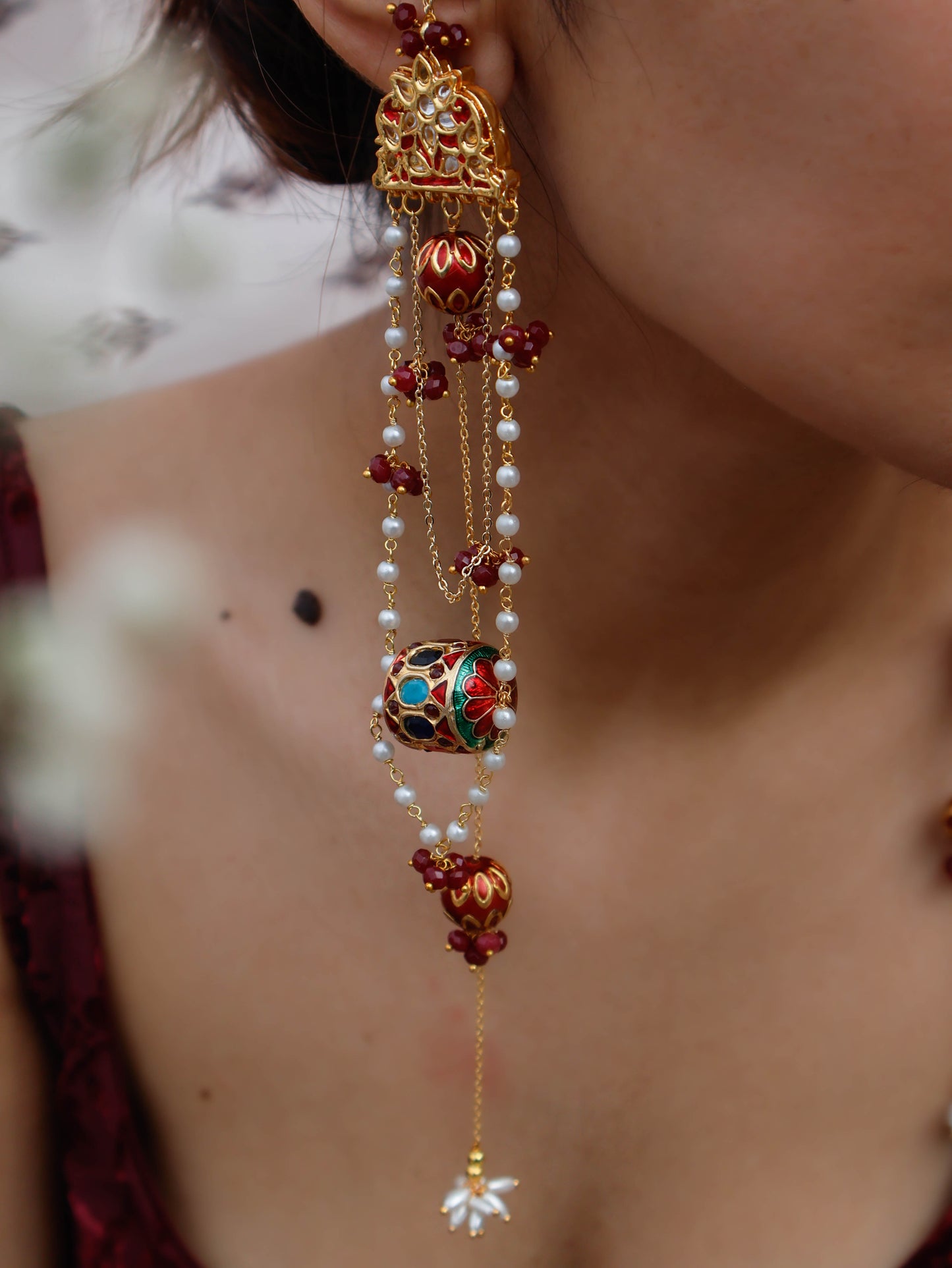 Reyhna Navrattan Long Boho Earrings