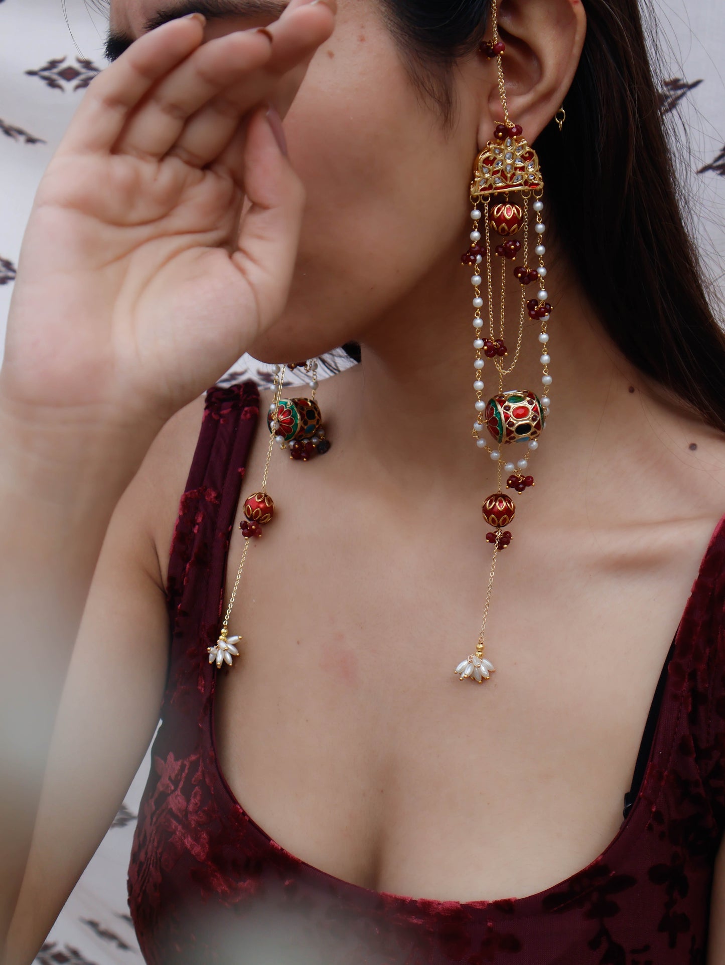 Reyhna Navrattan Long Boho Earrings