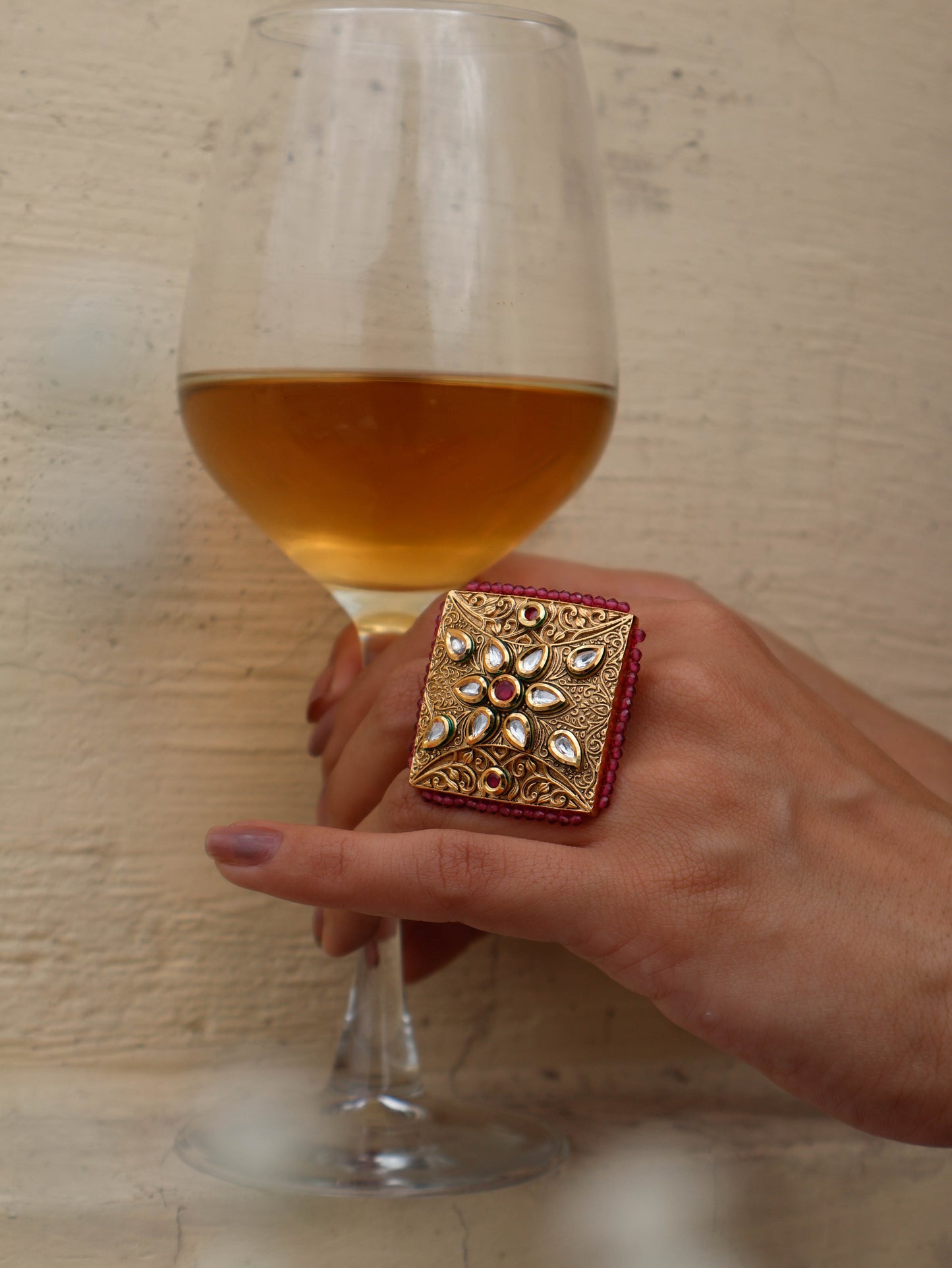 Giaa Embossed Ring