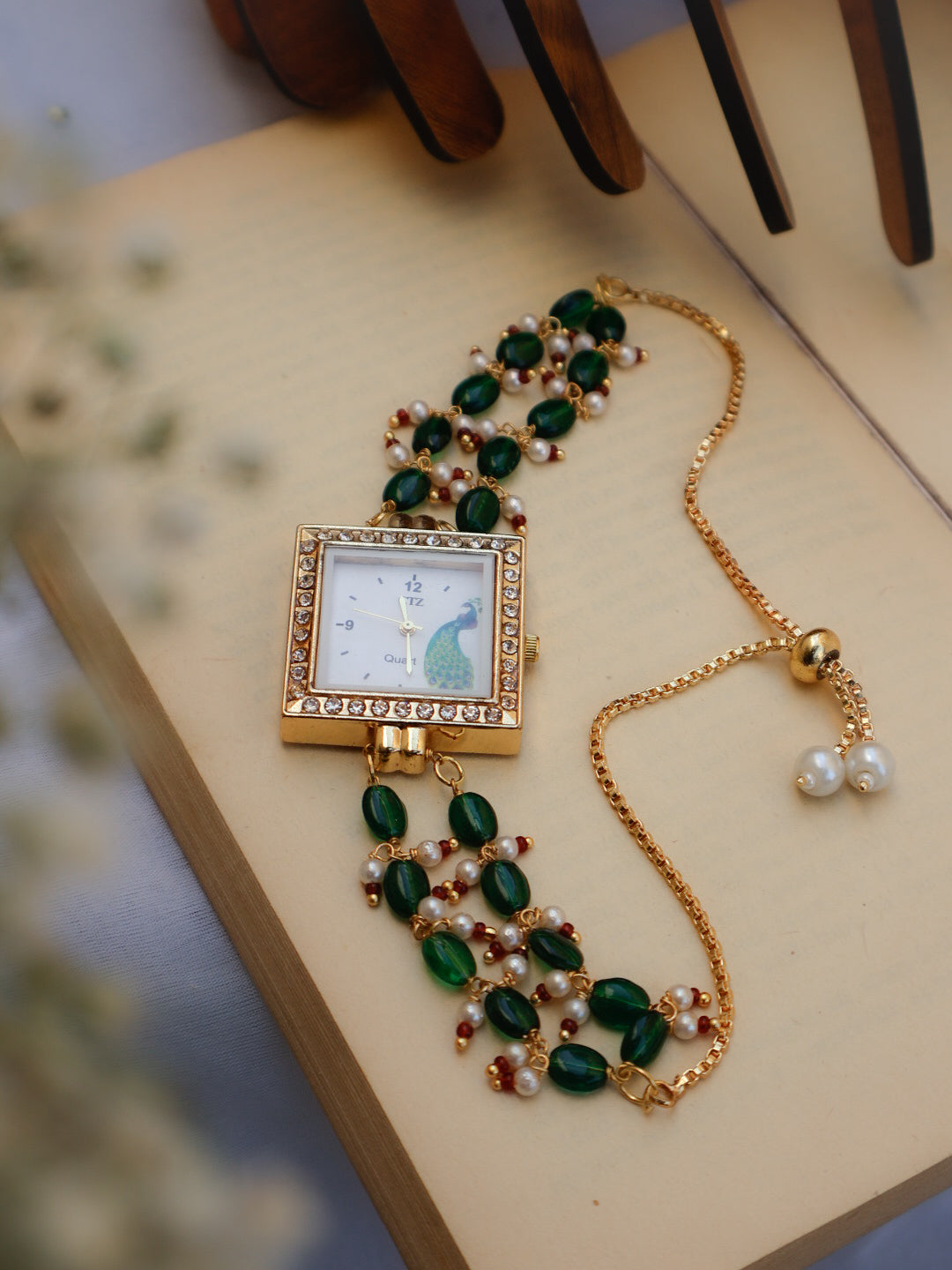 Seher Green Wrist Watch