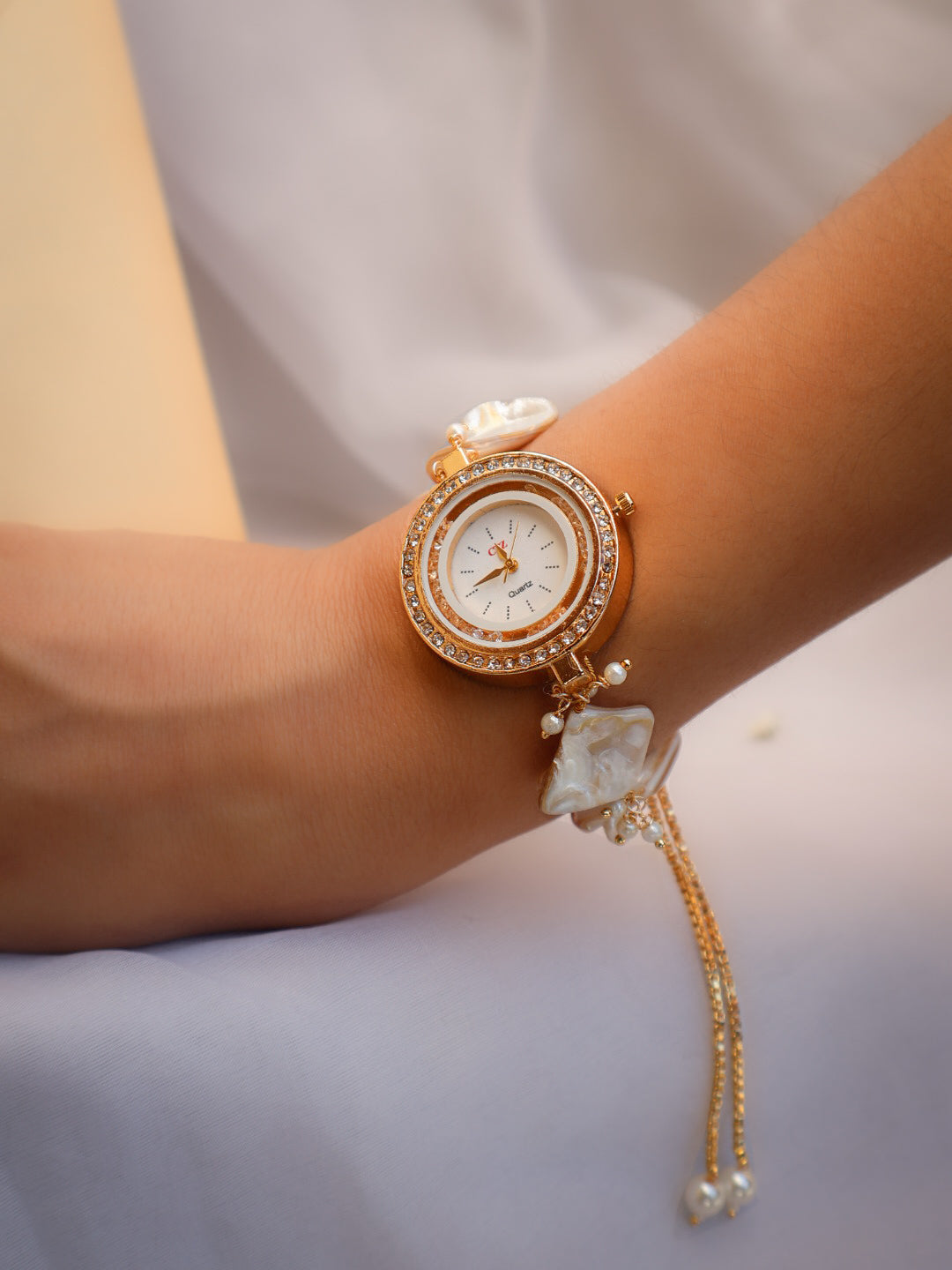 Krupa Baroque Pearls Wrist Watch