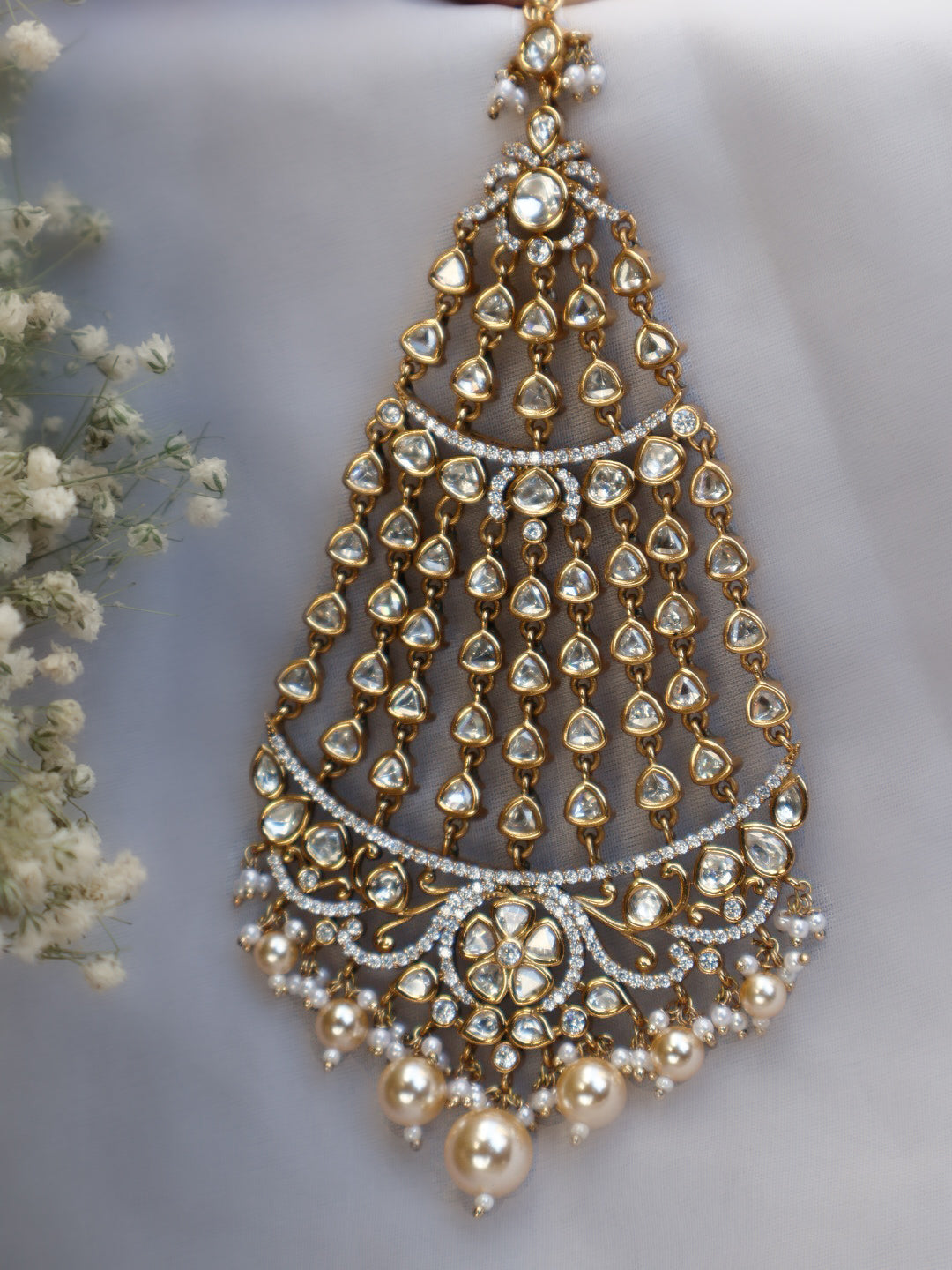 Kamya Antique Polki Passa/Jhoomar