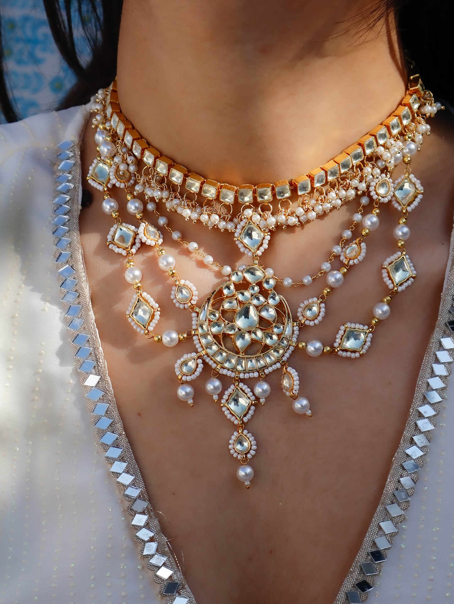 Revika Layered Kundan Necklace