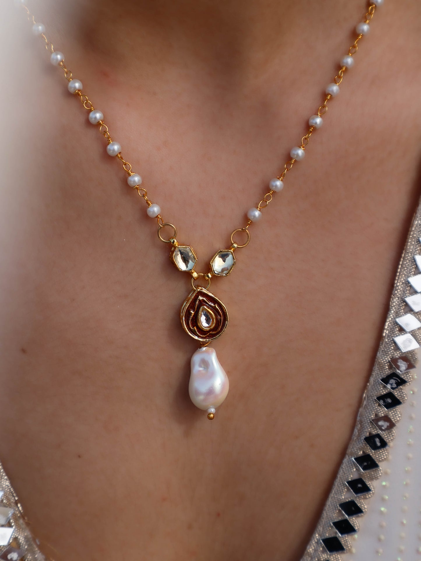 Reem Pearl Pendant Necklace