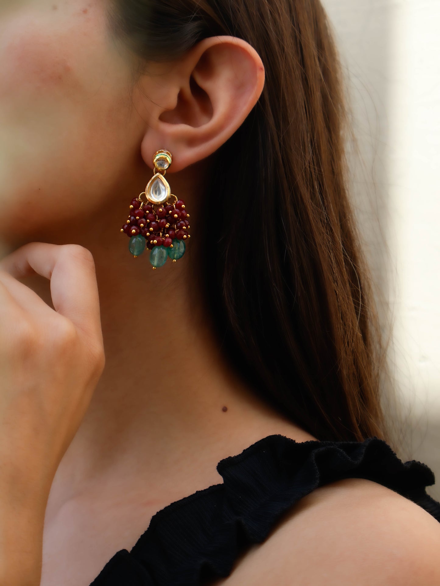 Quesa Kundan Earrings