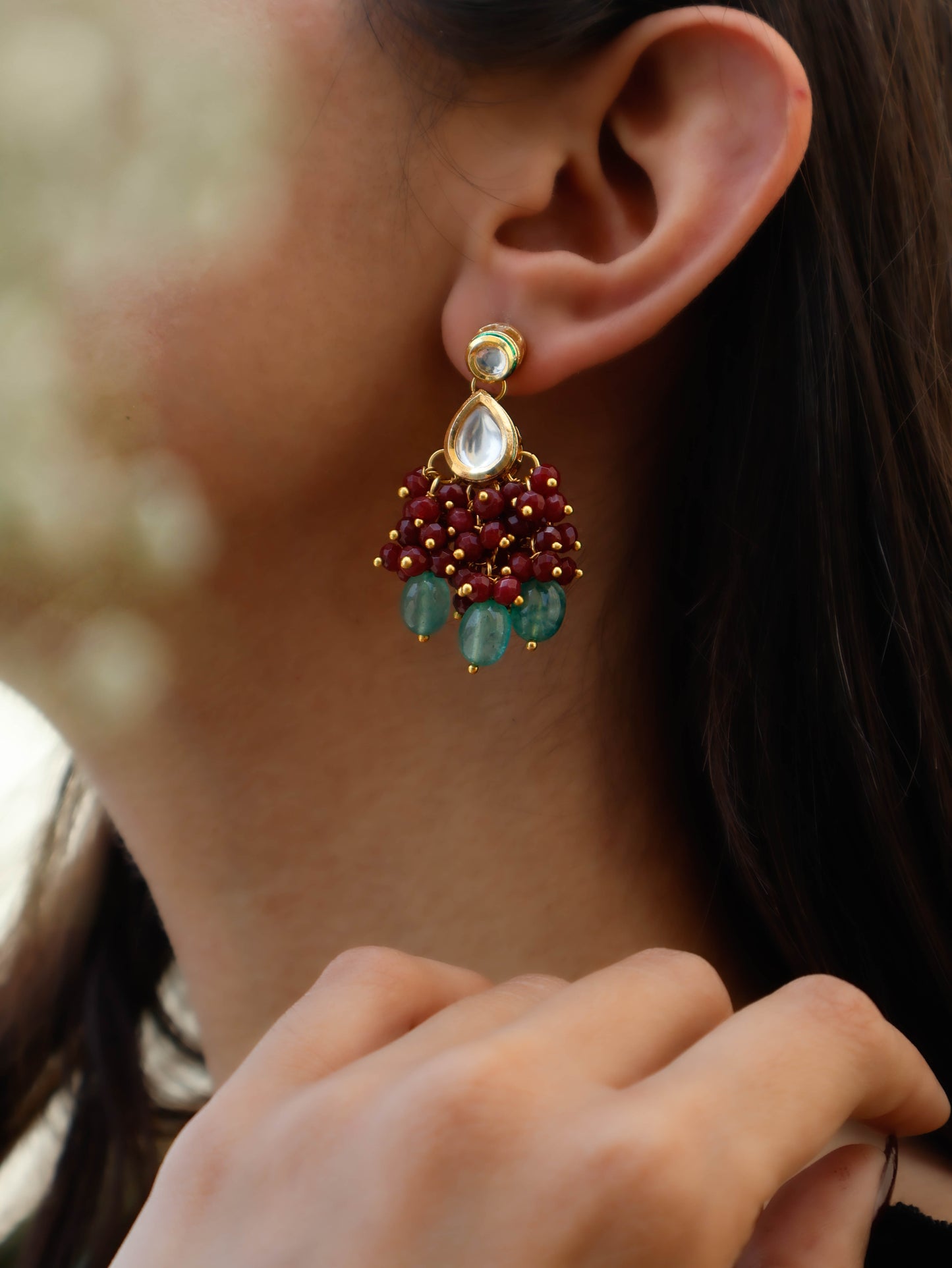 Quesa Kundan Earrings
