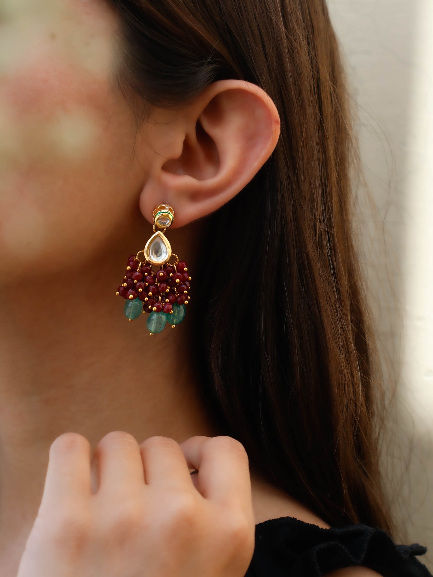 Quesa Kundan Earrings