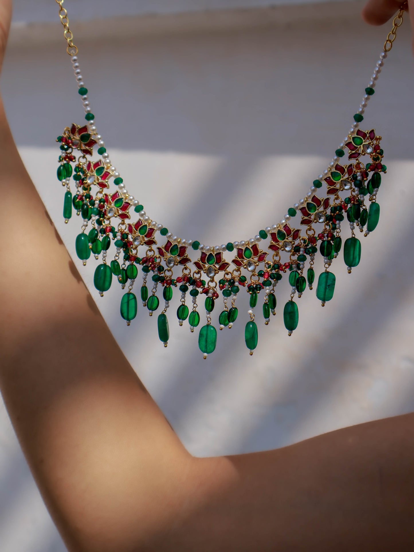 Zida Green Kundan Necklace