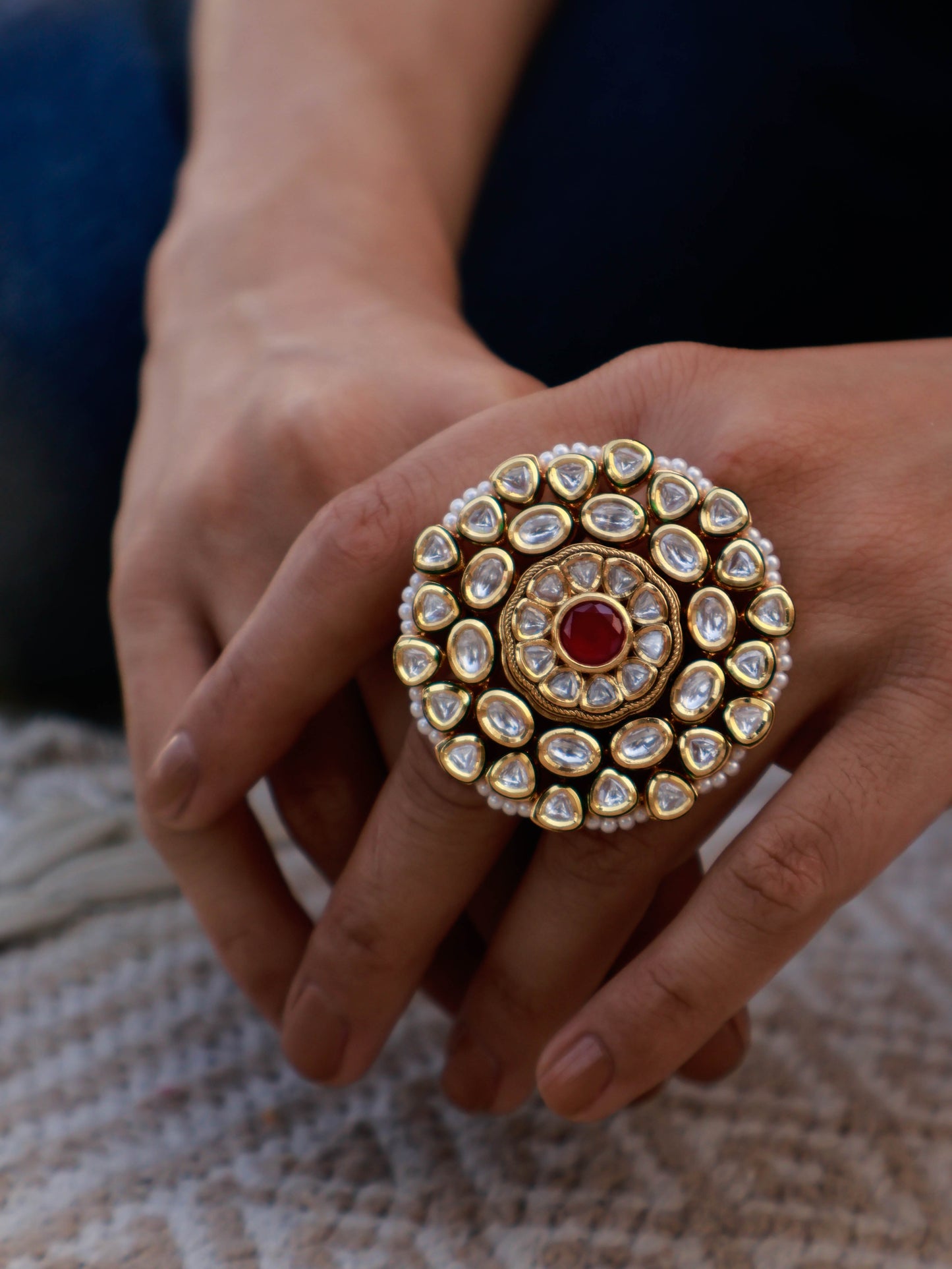 Lennon Kundan Ring