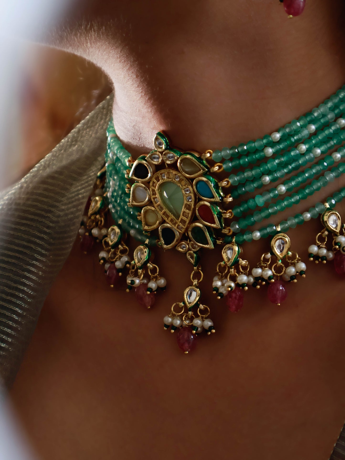 Sukhmani Kundan Choker Necklace Set