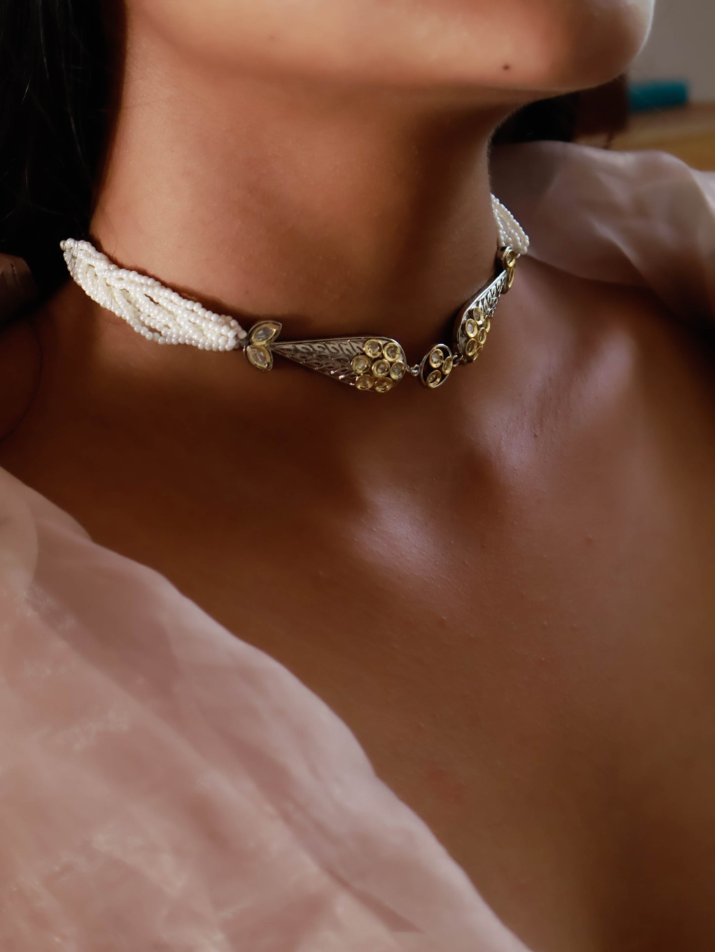 Mishka Kundan Choker Necklace