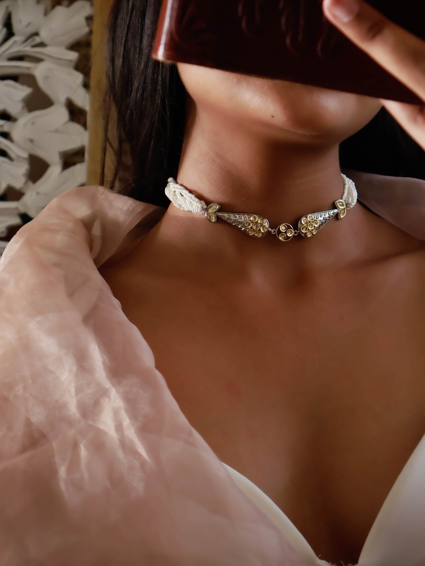 Mishka Kundan Choker Necklace