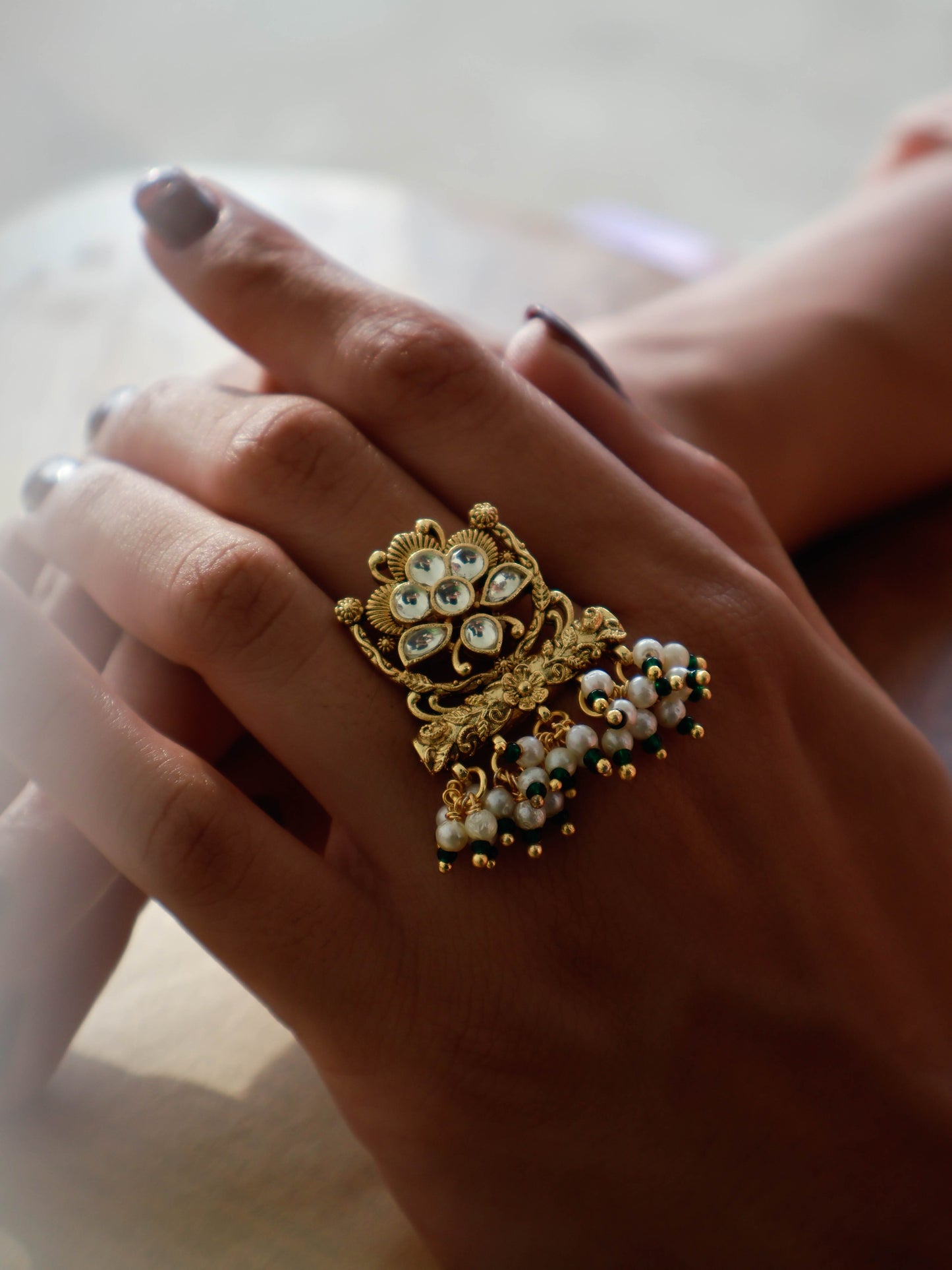 Lima Kundan Ring