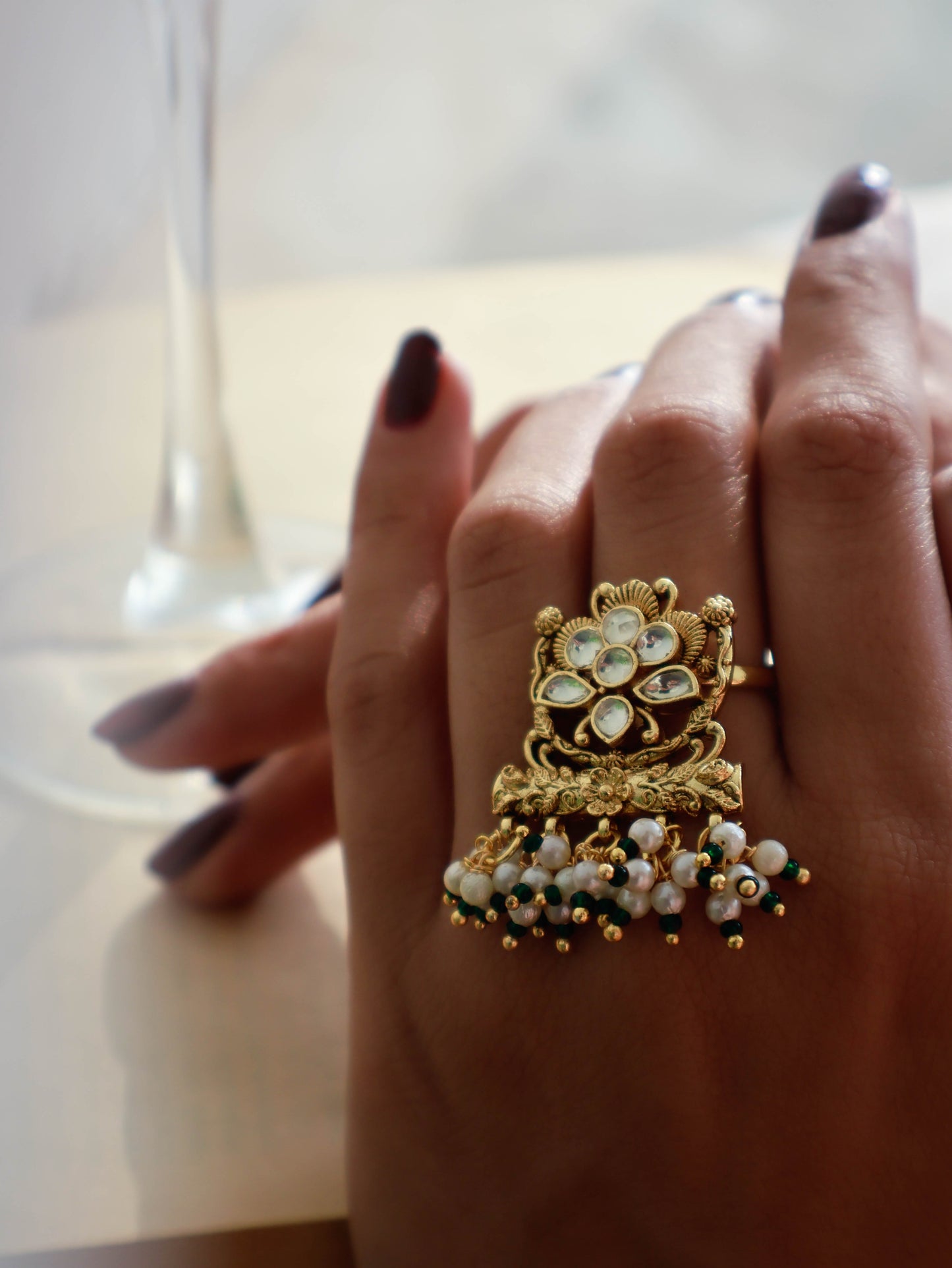 Lima Kundan Ring