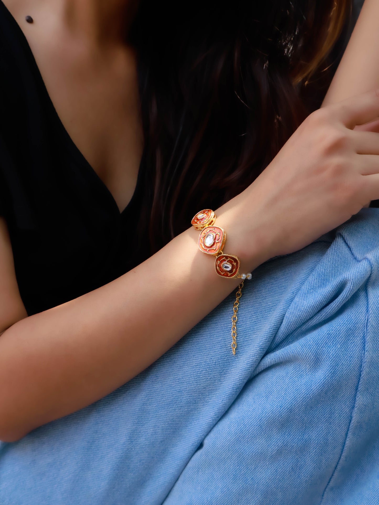 Griva Kundan Bracelet