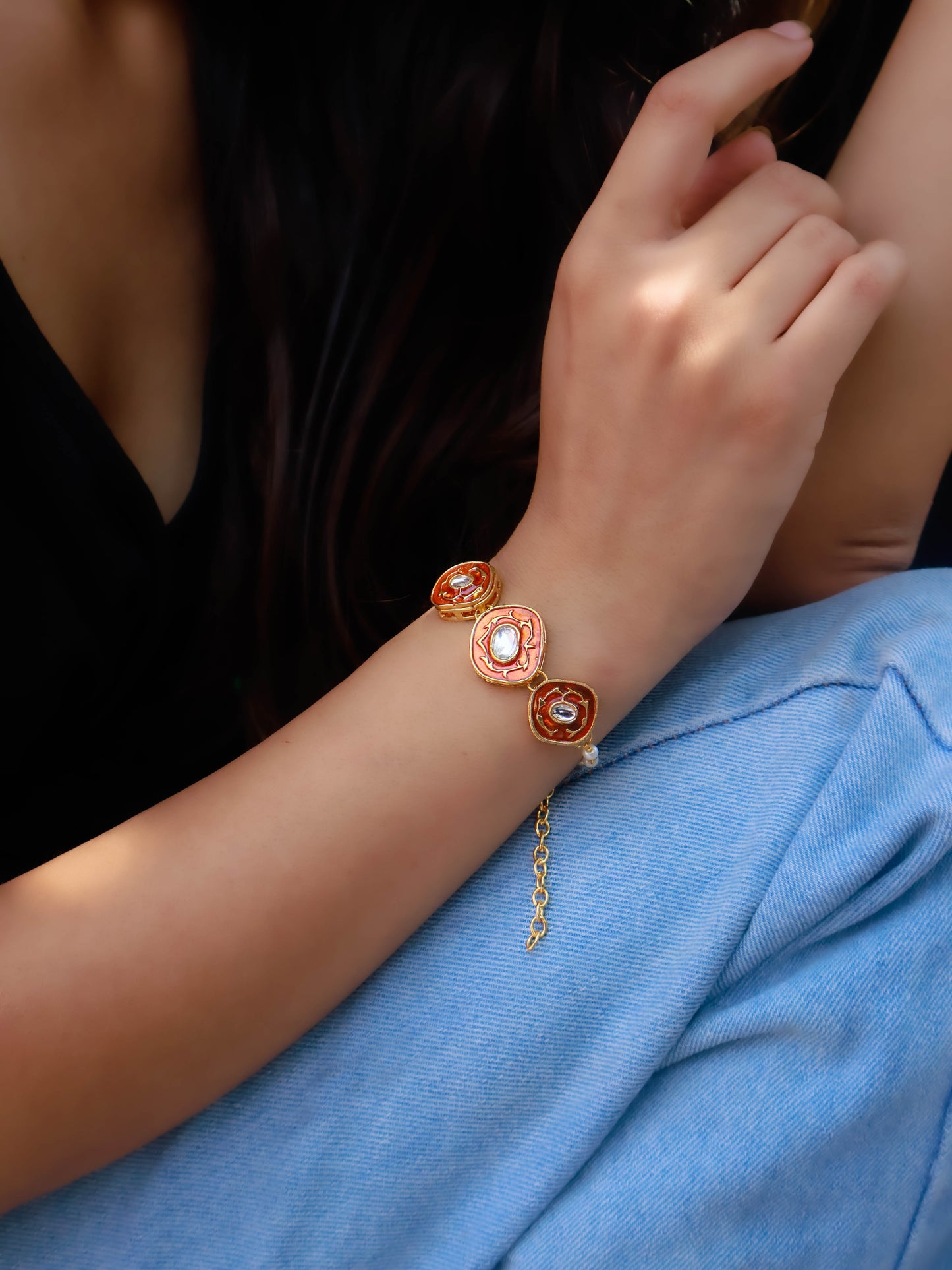 Griva Kundan Bracelet