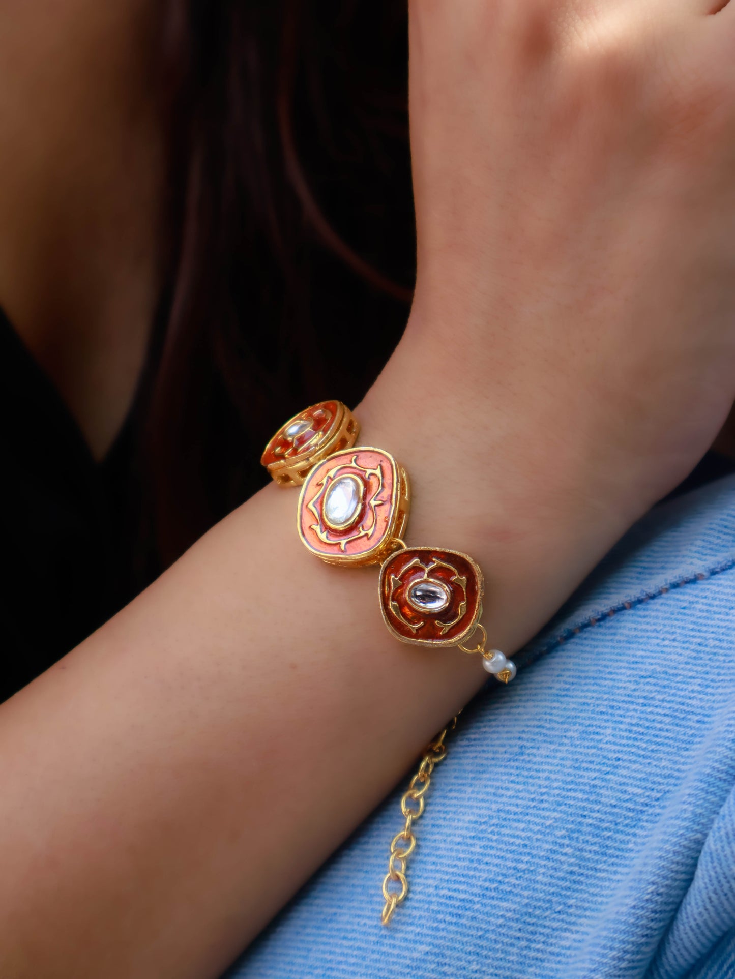 Griva Kundan Bracelet